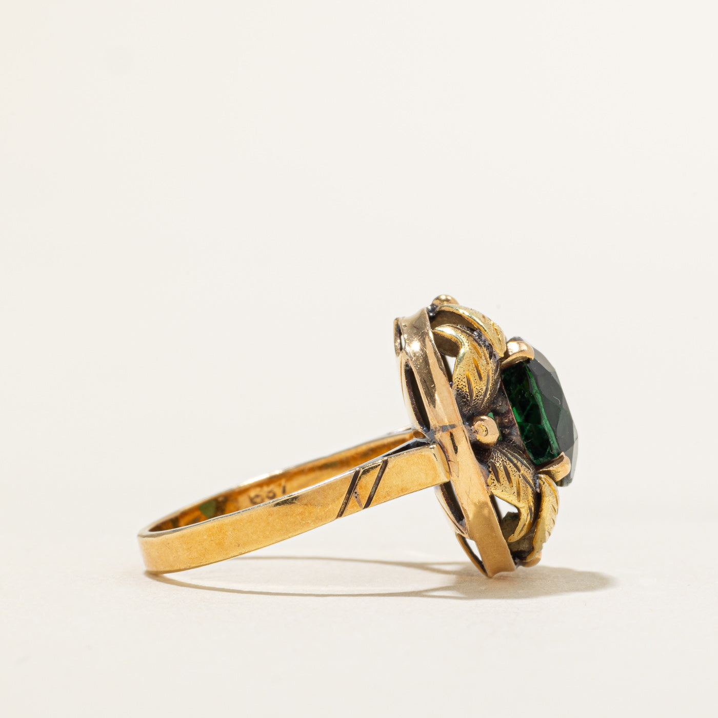 18k Tourmaline Textured Cocktail Ring | 3.25ct | SZ 5.5
