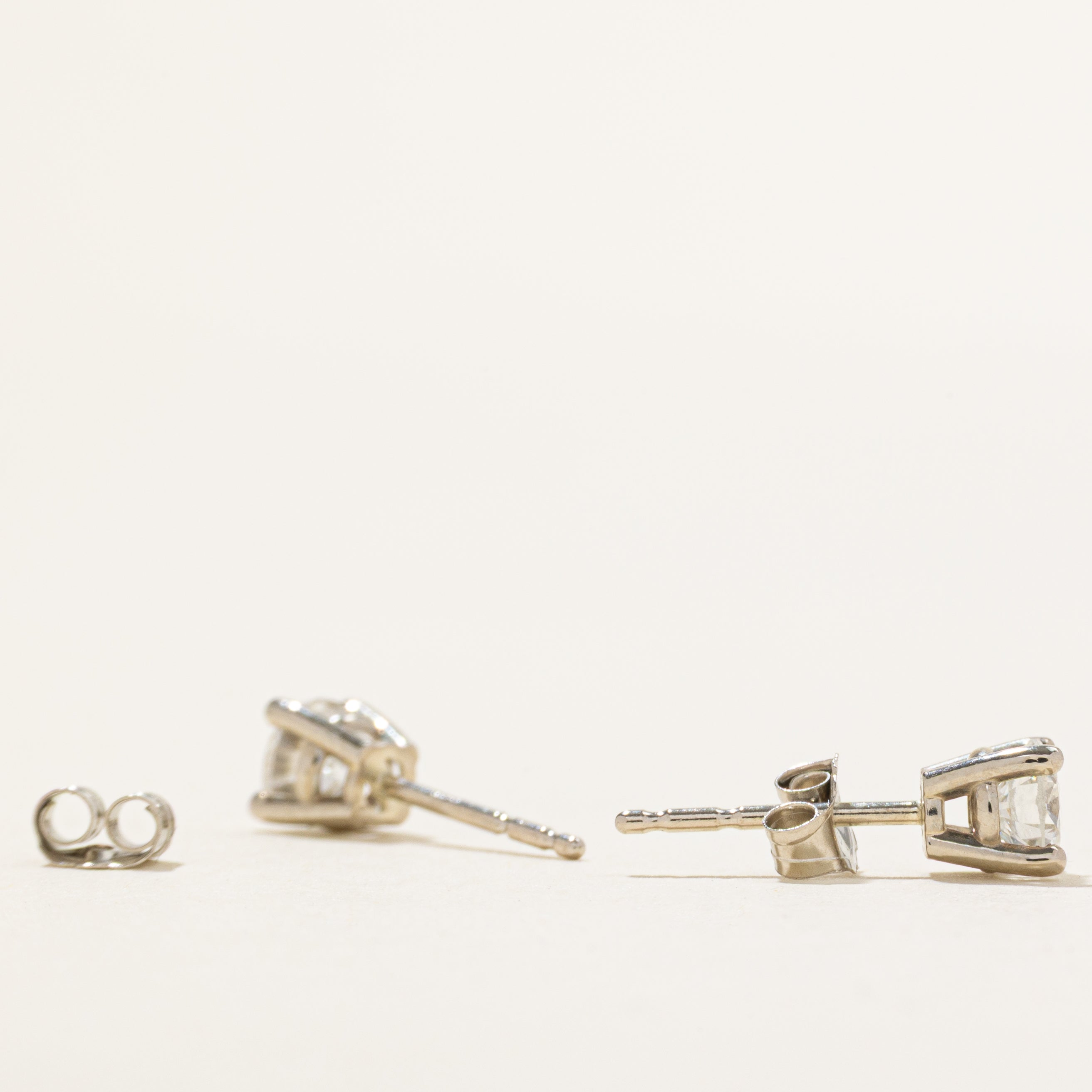 '100 Ways' White Gold Diamond Stud Earrings | 0.57ctw