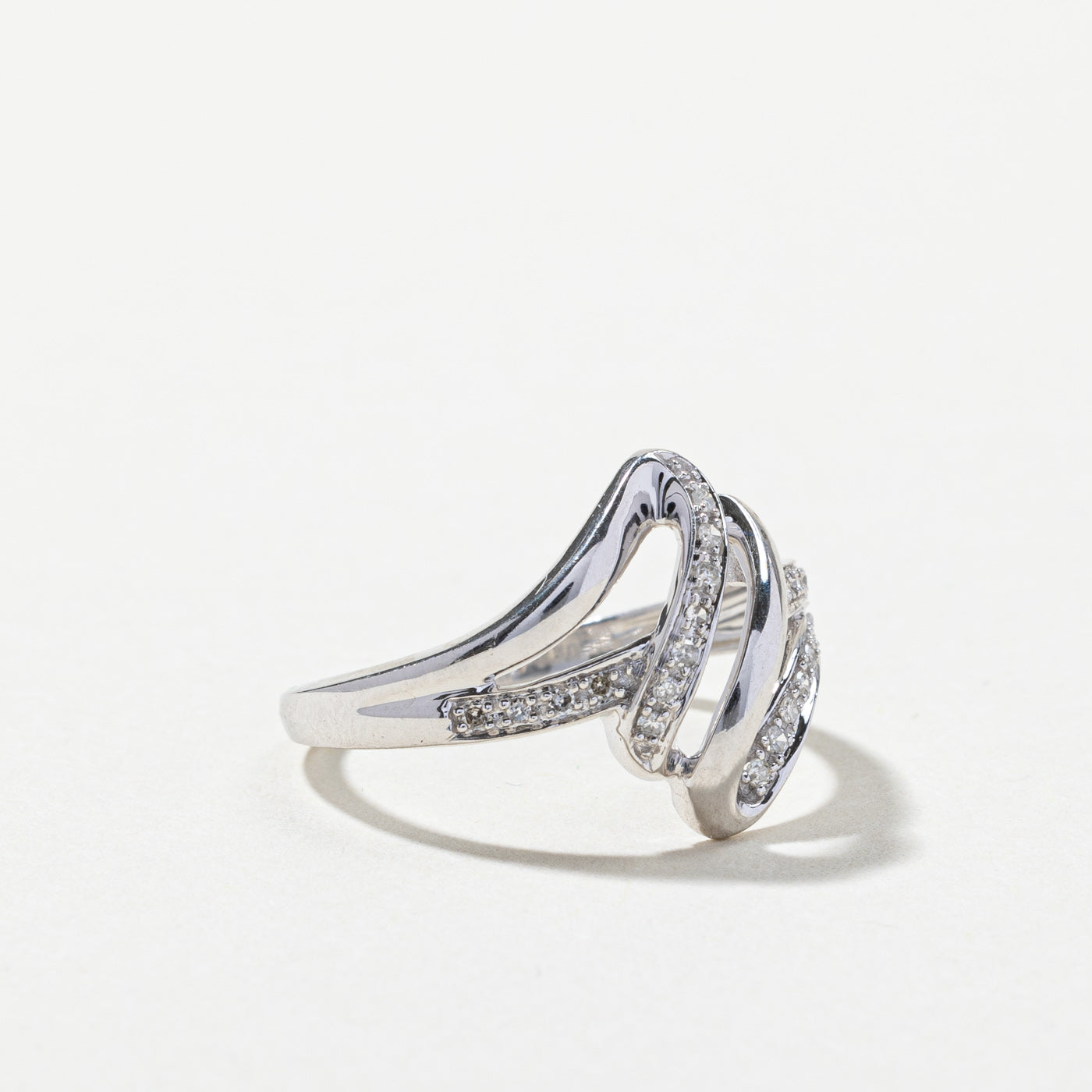 Bypass Diamond Ring | 0.10ctw | SZ 7.5 |