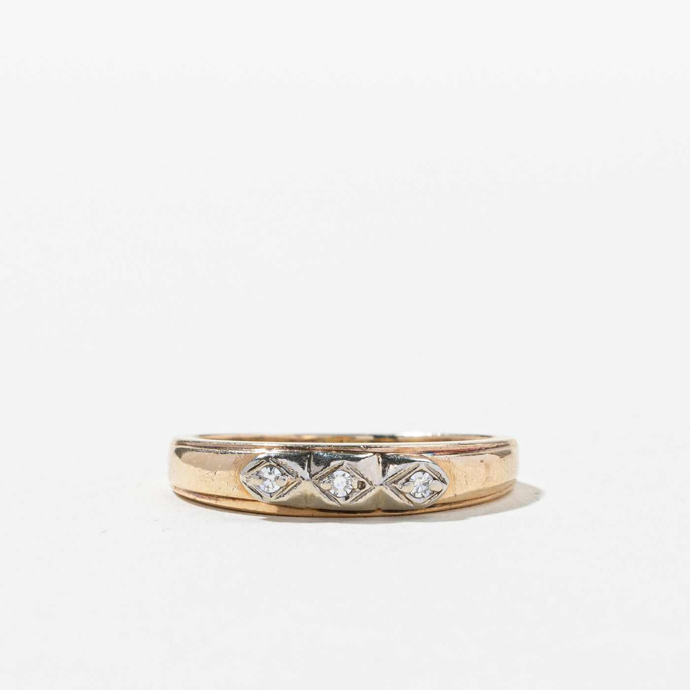 Three Stone Diamond Ring | 0.03ctw | SZ 6.5 |