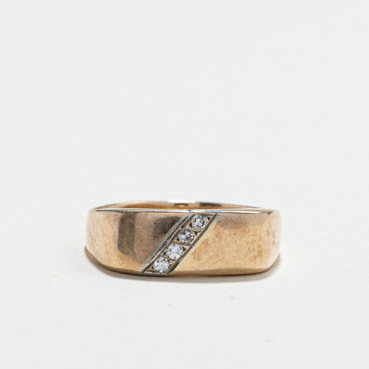 Diamond Gold Ring | 0.06ctw | SZ 11.25 |