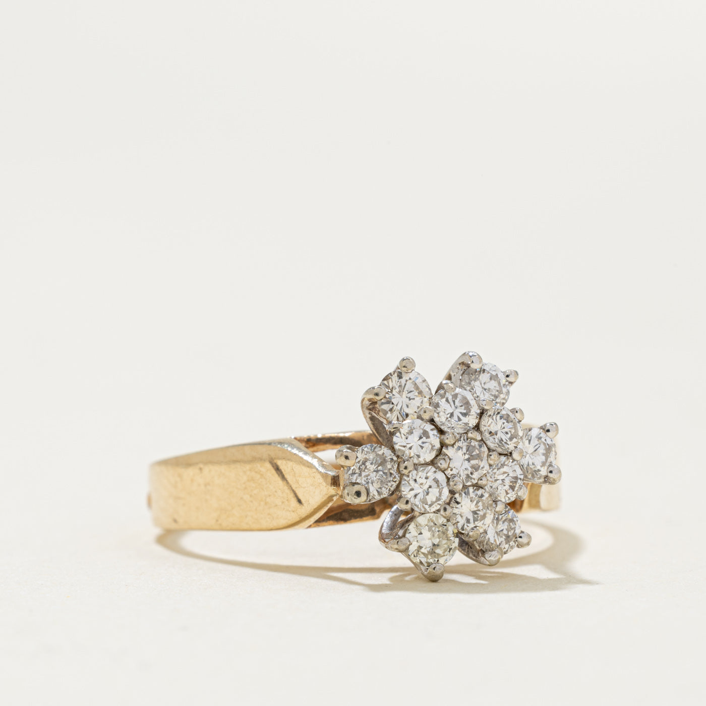 14k Diamond Floral Cluster Ring | 0.40ctw | SZ 6.25
