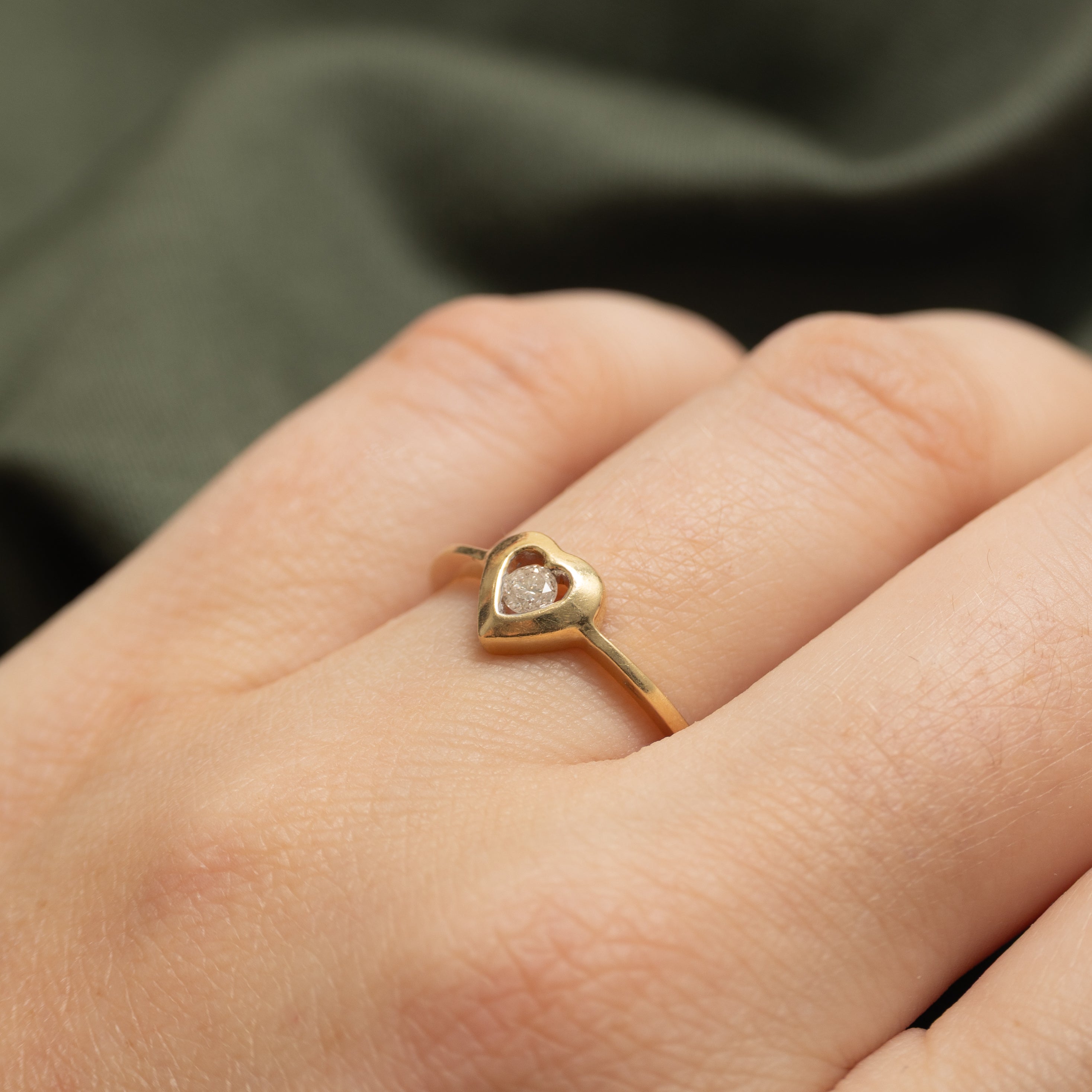 Diamond Heart Ring | 0.12ct | SZ 7