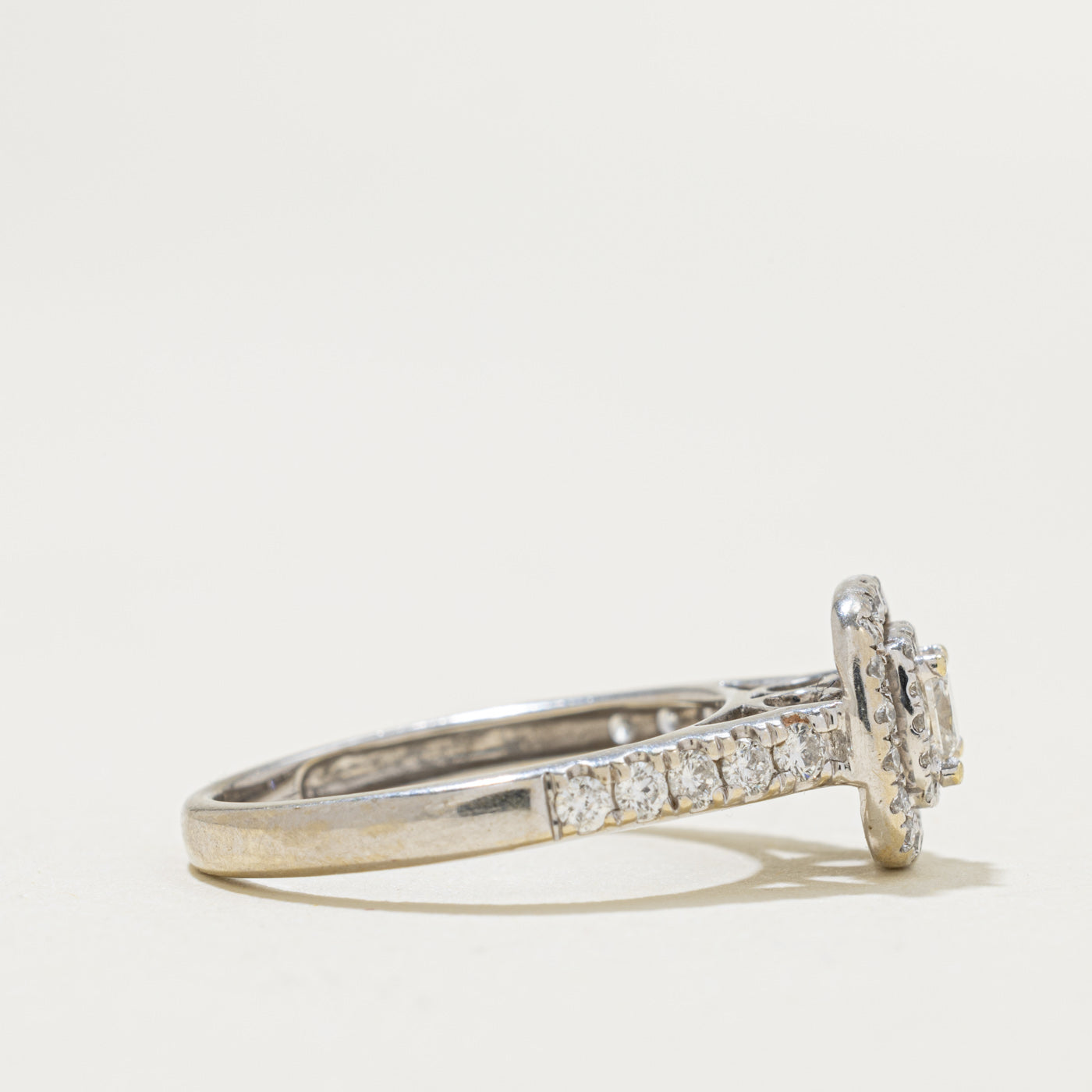 14k Princess Cut Diamond Double Halo Ring | 0.30ctw | SZ 5