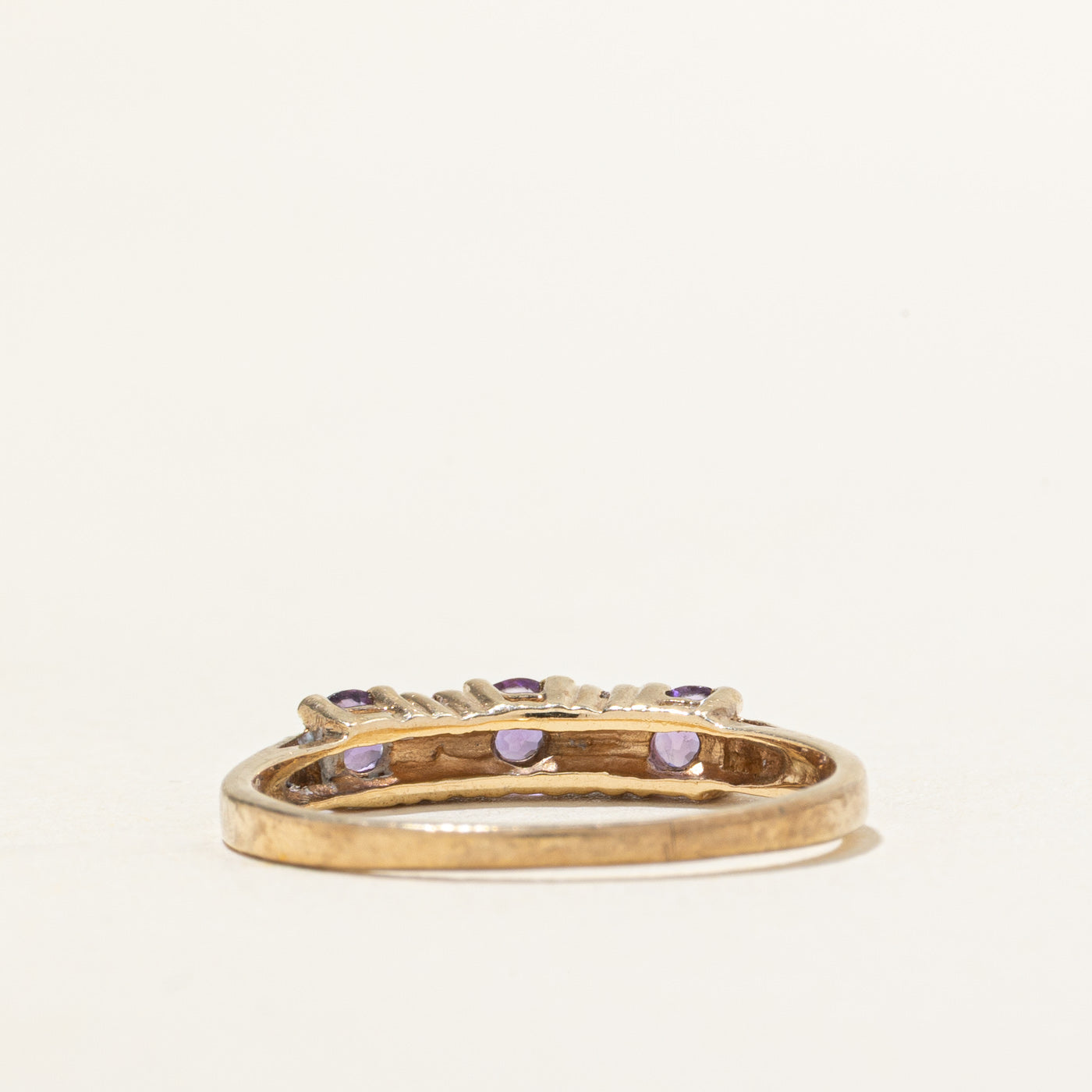 Amethyst & Diamond Band | 0.24ctw, 0.03ctw | SZ 7