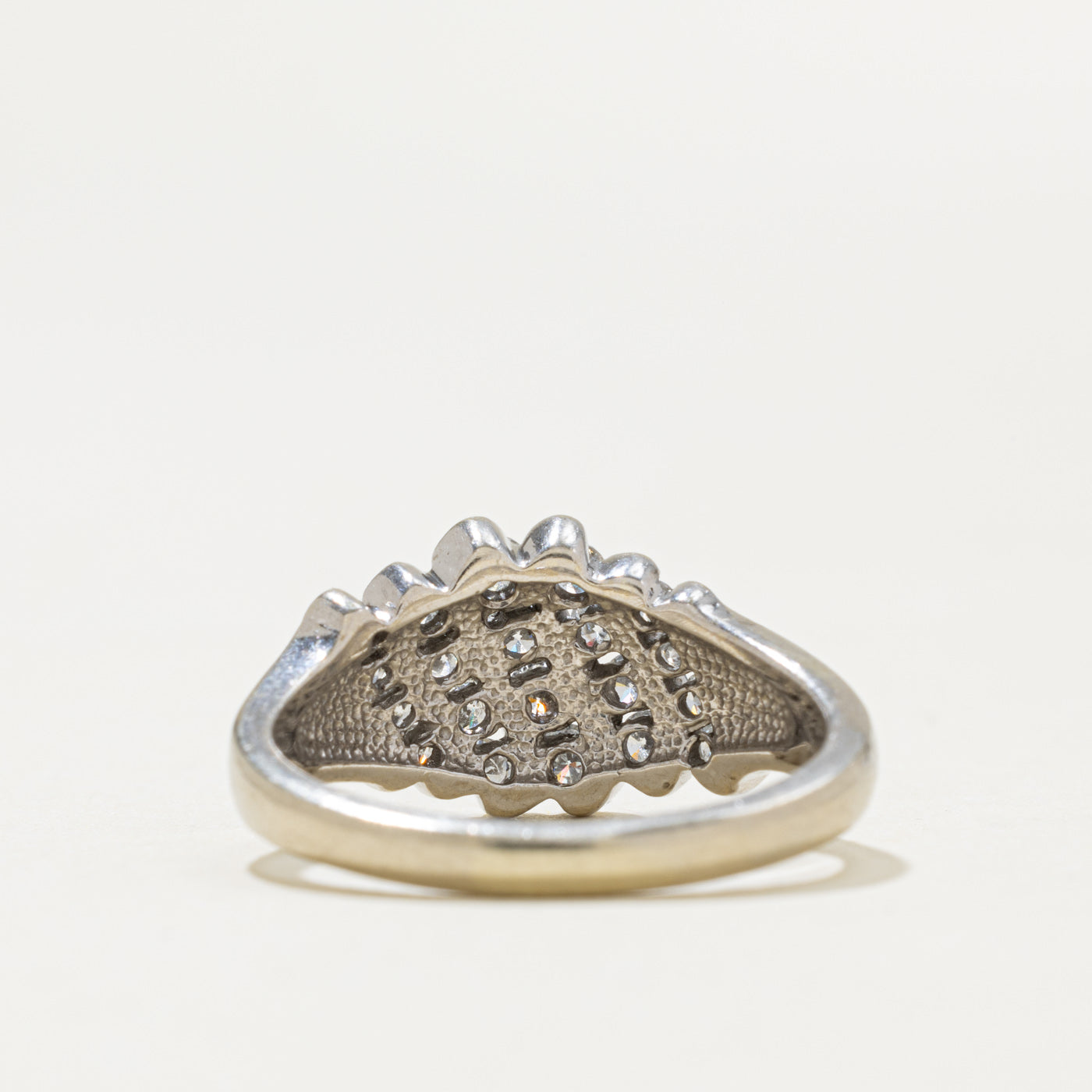 14k Multi Row Diagonal Channel Set Diamond Ring | 0.55ctw | SZ 4.25