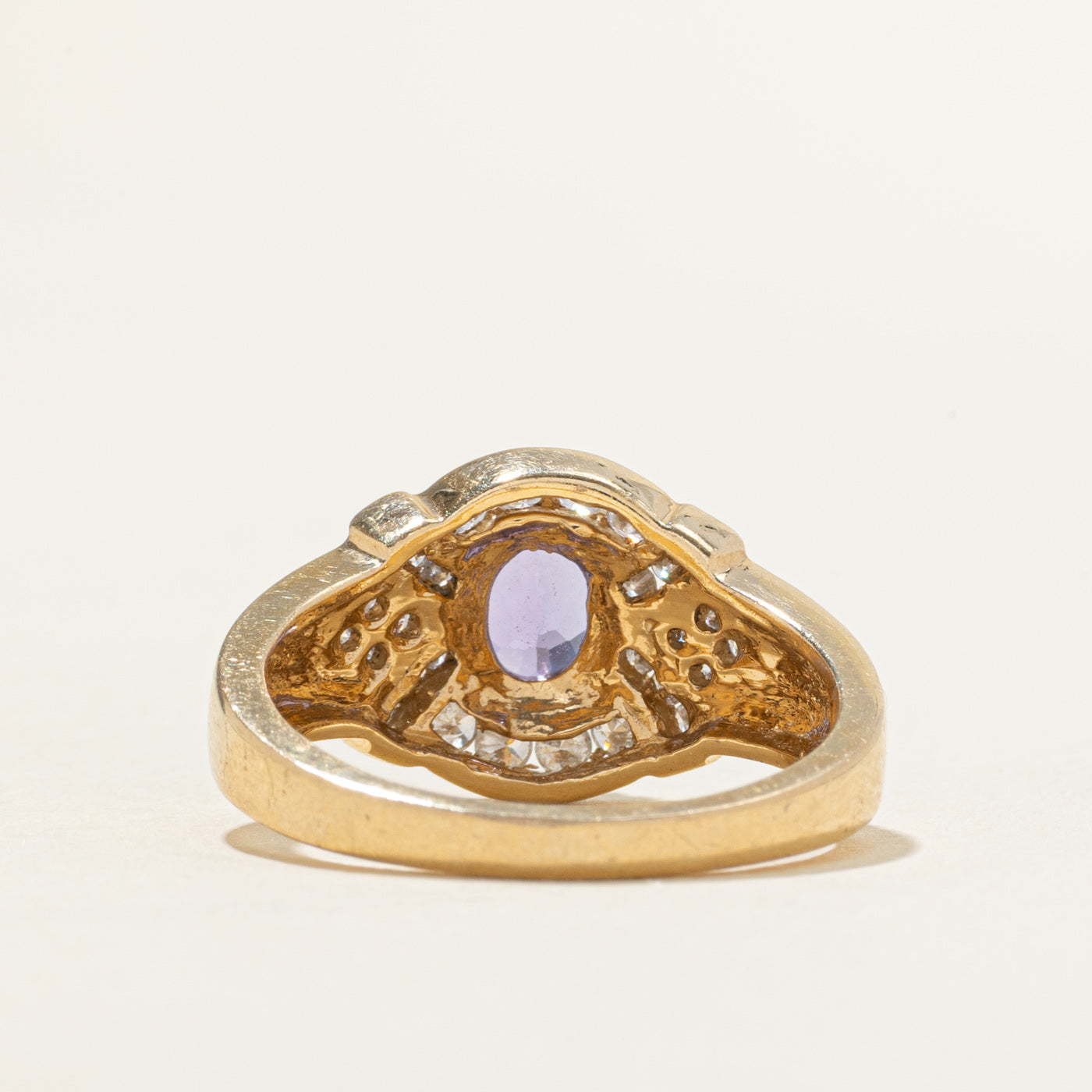 Oval Cut Tanzanite & Channel Set Diamond Ring | 0.90ct, 0.36ctw | SZ 9