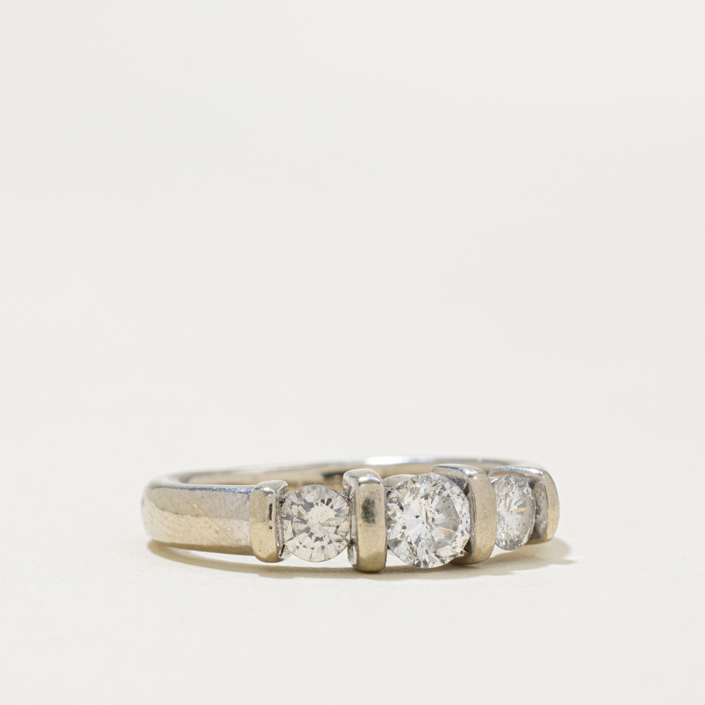 14k Three Stone Diamond Ring | 0.62ctw | SZ 5.5
