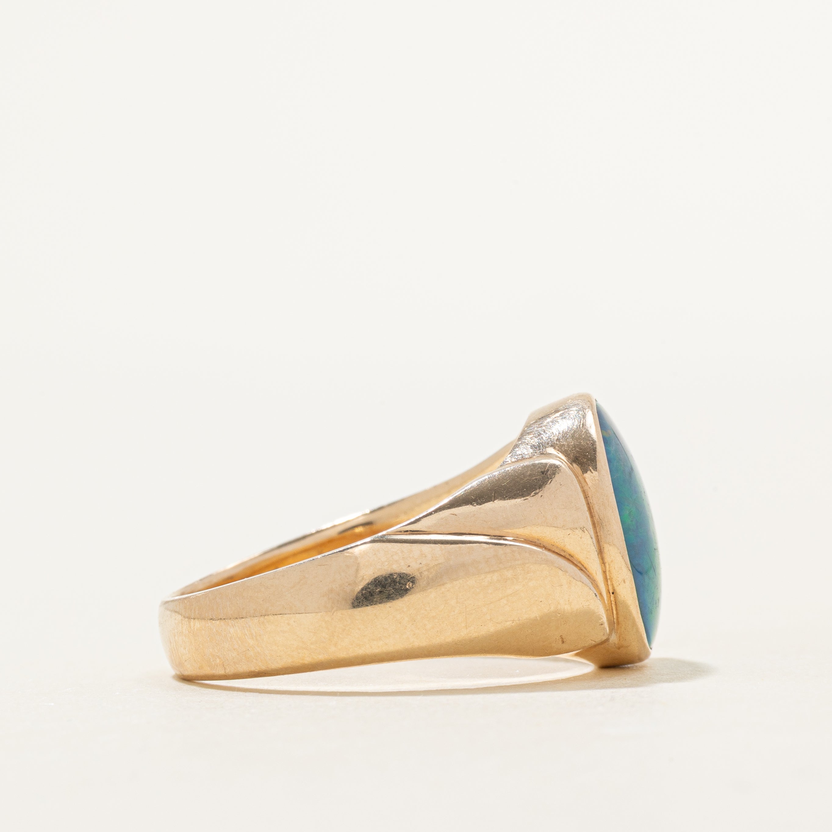 Bezel Set Opal Ring | 2.16ct | SZ 10.25