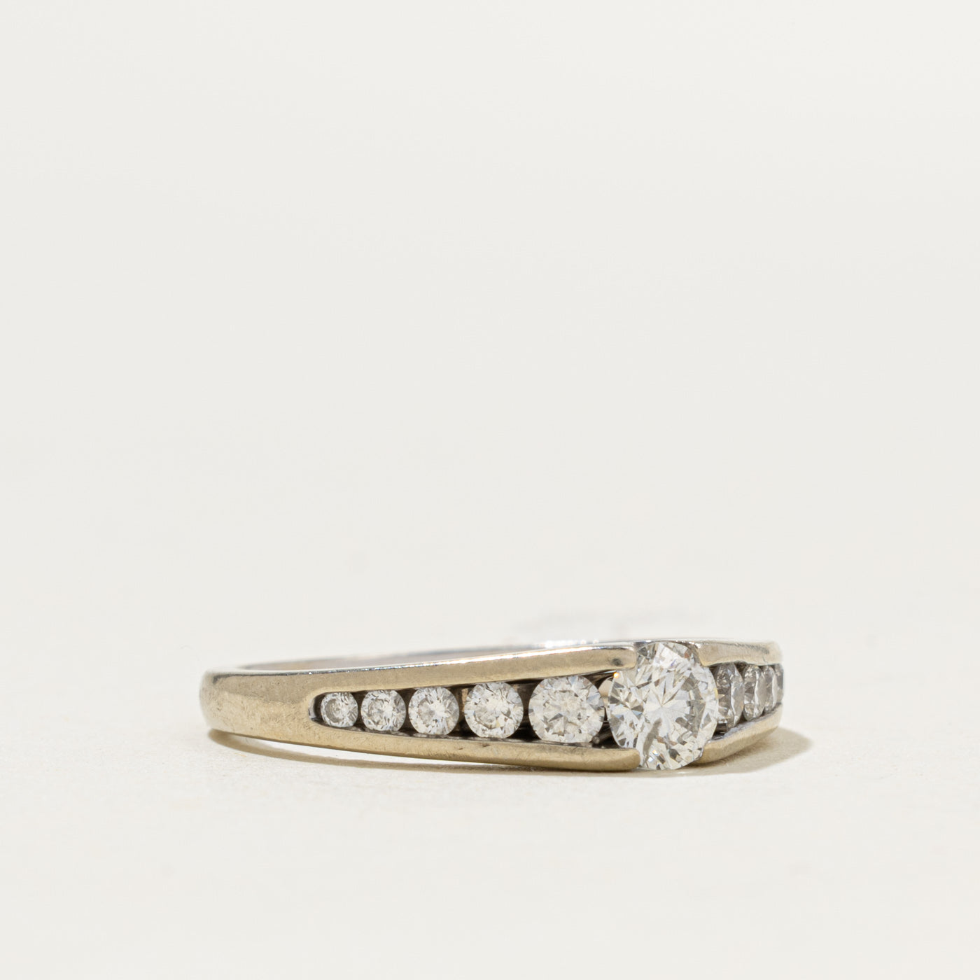 Diamond Channel Set Accented Ring | 0.50ctw | SZ 6.75
