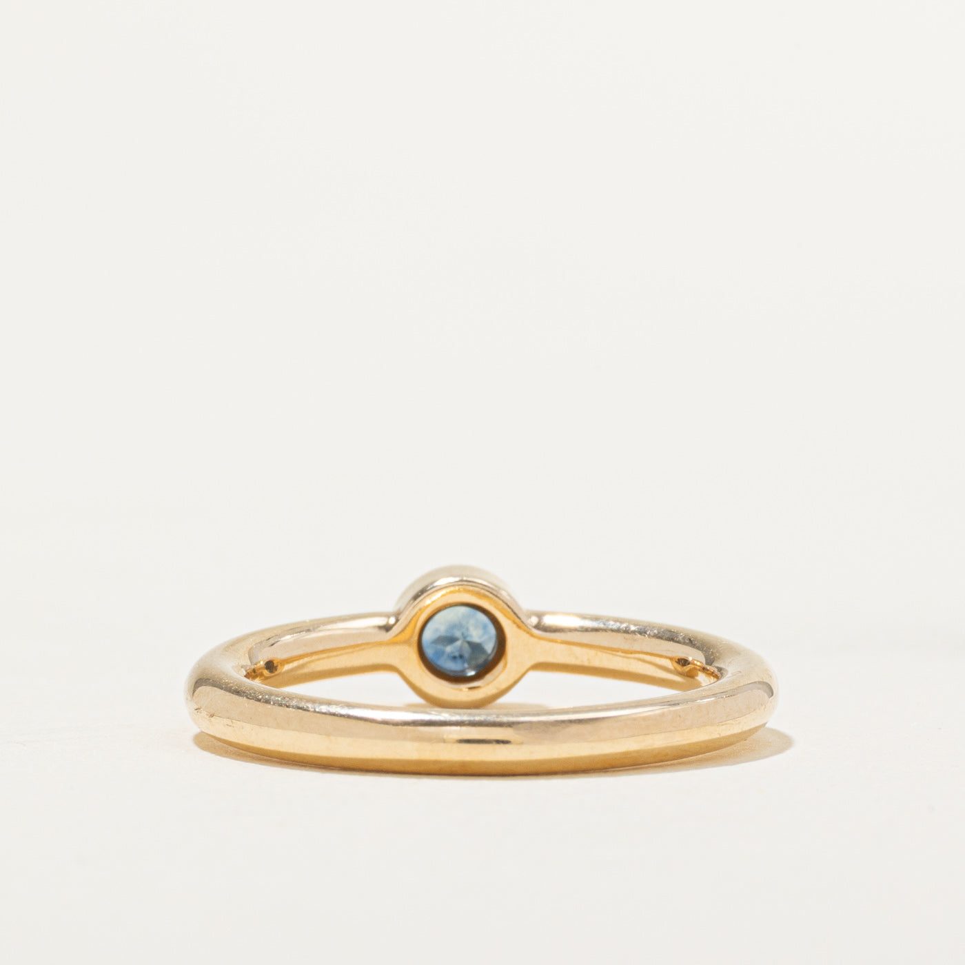 Solitaire Bezel Set Sapphire Ring | 0.27ct | SZ 6.5