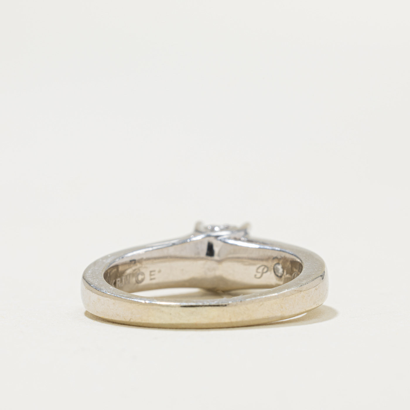 14k Princess Cut Diamond Channel Set Accented Ring | 0.35ct SI2 H, 0.20ctw | SZ 4.5