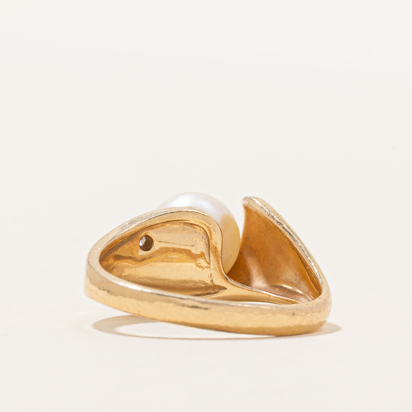 Pearl & Diamond Ring | 0.02ct | SZ 6