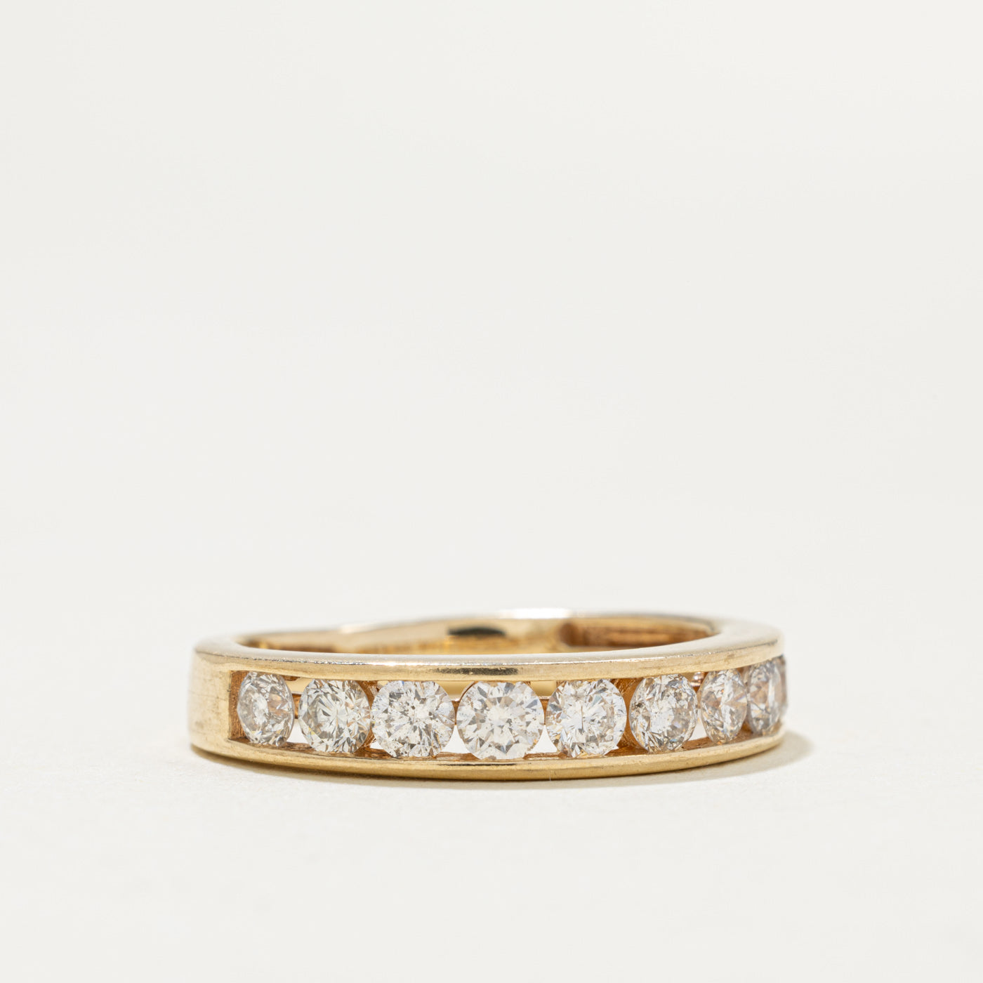 14k Semi Eternity Diamond Band | 0.65ctw | 4.1mm | SZ 7.5