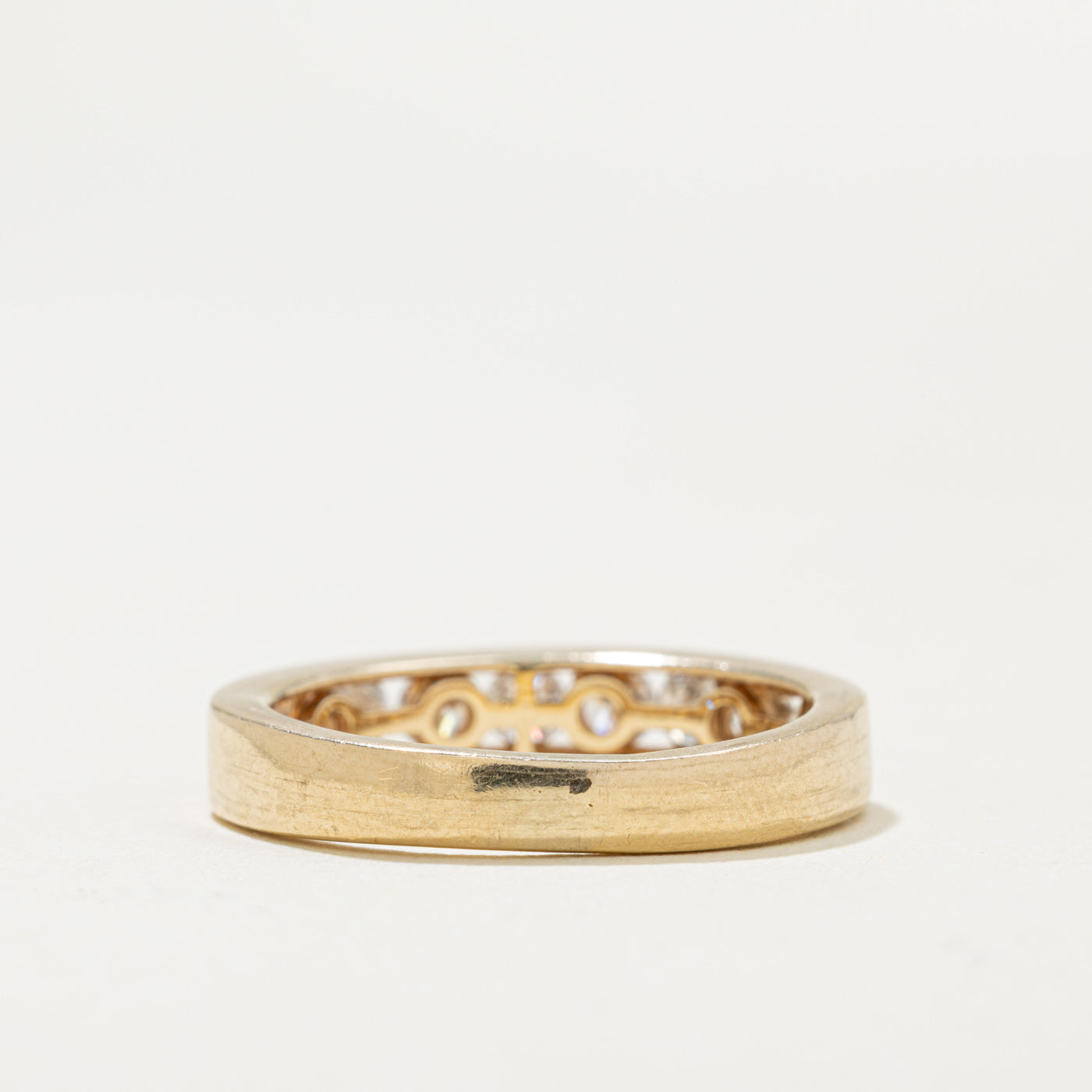 14k Semi Eternity Diamond Band | 0.65ctw | 4.1mm | SZ 7.5