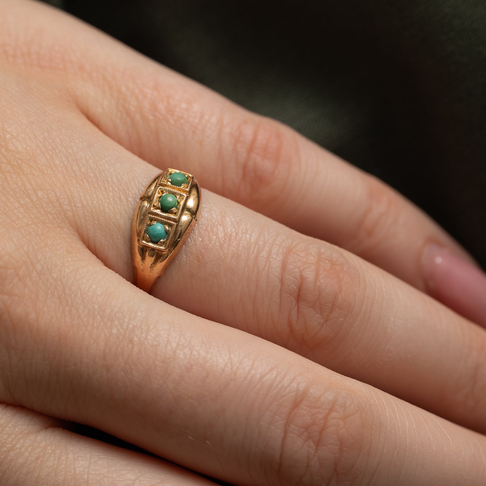1957 Helsinki Turquoise Ring | 0.11ctw | SZ 6.25
