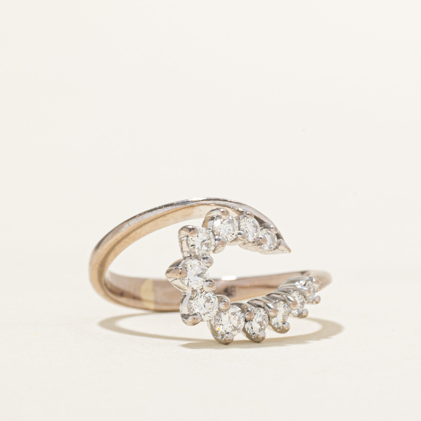 18k Diamond Swirl Ring | 0.35ctw | SZ 5