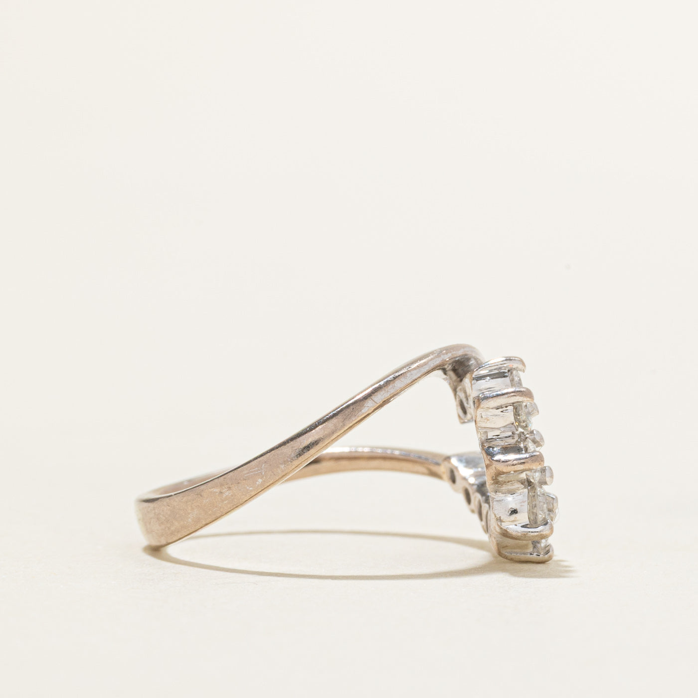 18k Diamond Swirl Ring | 0.35ctw | SZ 5