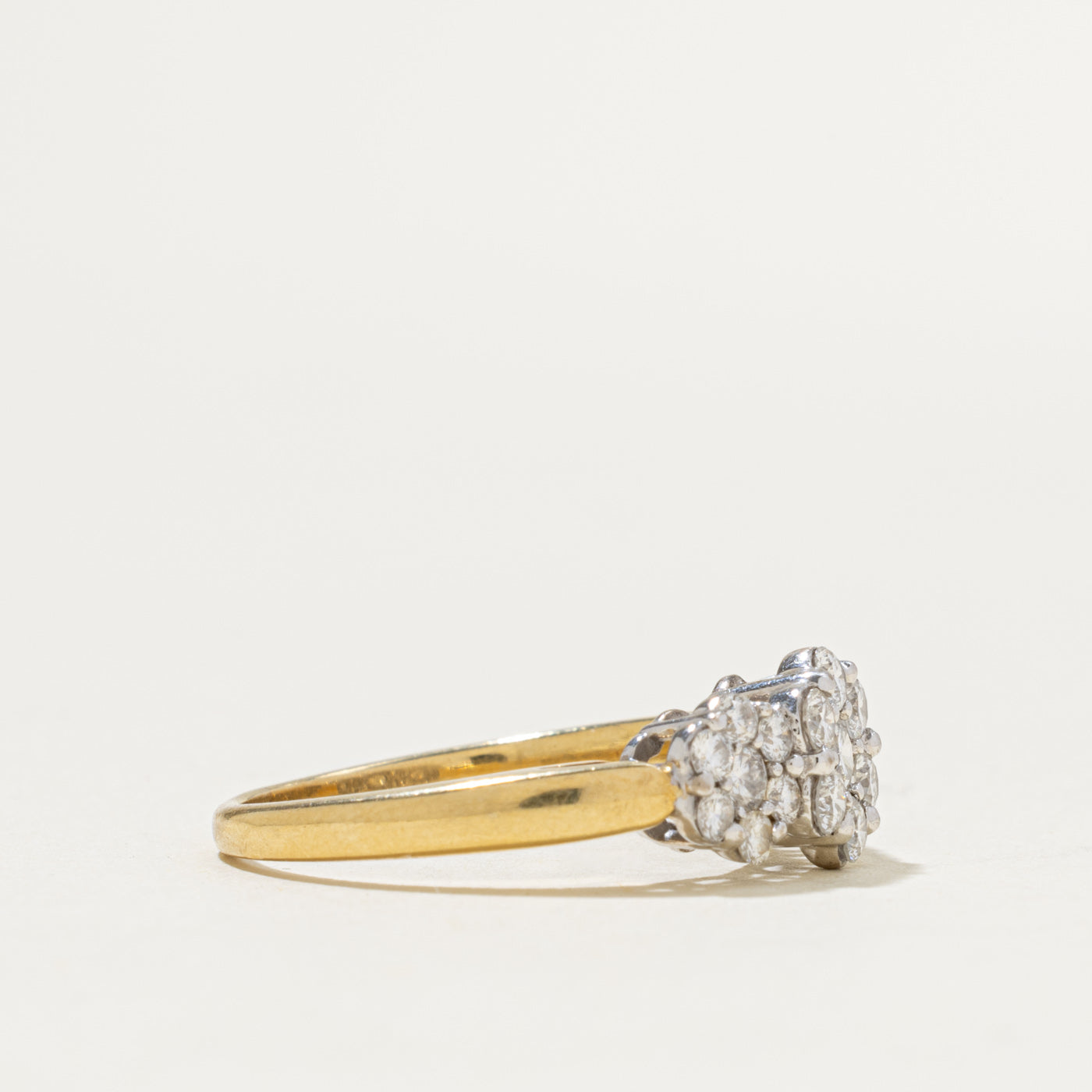 18k Diamond Multi Floral Cluster Ring | 0.60ctw | SZ 8.5