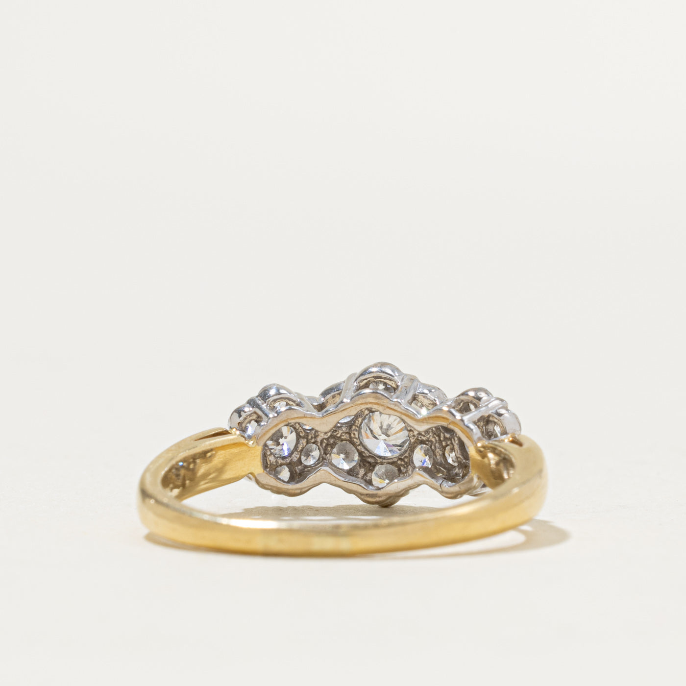 18k Diamond Multi Floral Cluster Ring | 0.60ctw | SZ 8.5