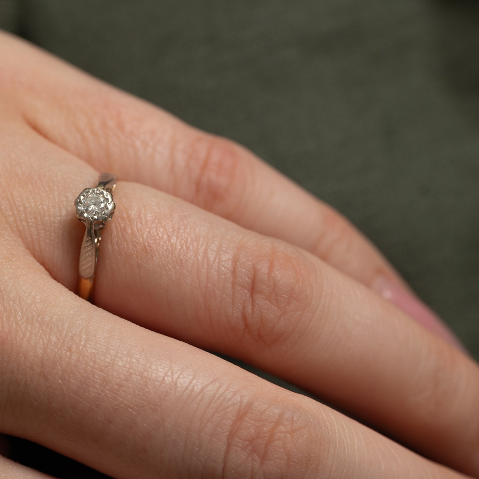 1961 Birmingham Diamond Engagement Ring | 0.10ct | SZ 4.5