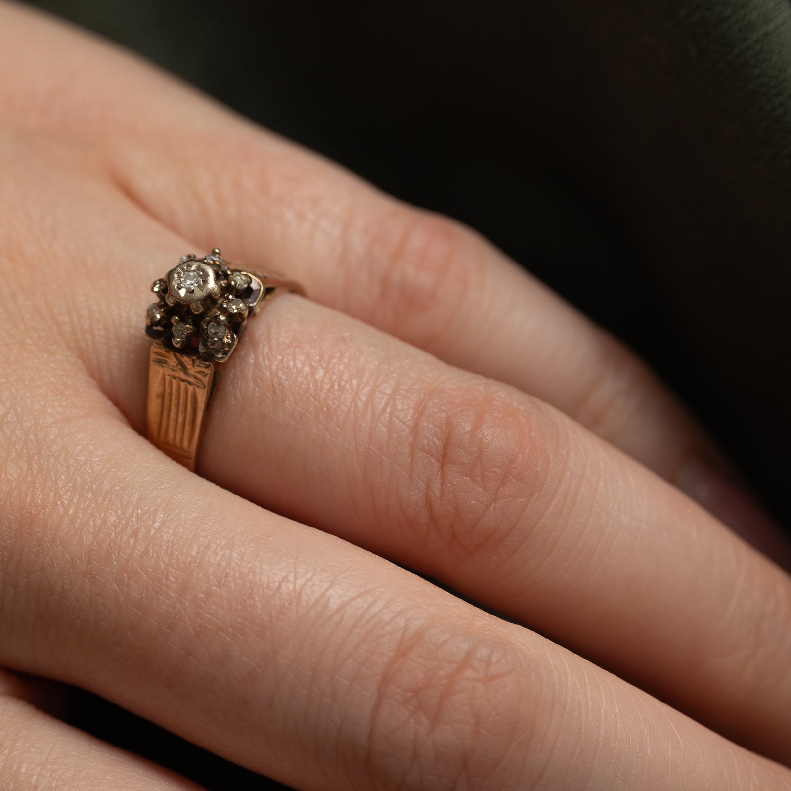 1976 London Diamond Ring | 0.07ctw | SZ 7