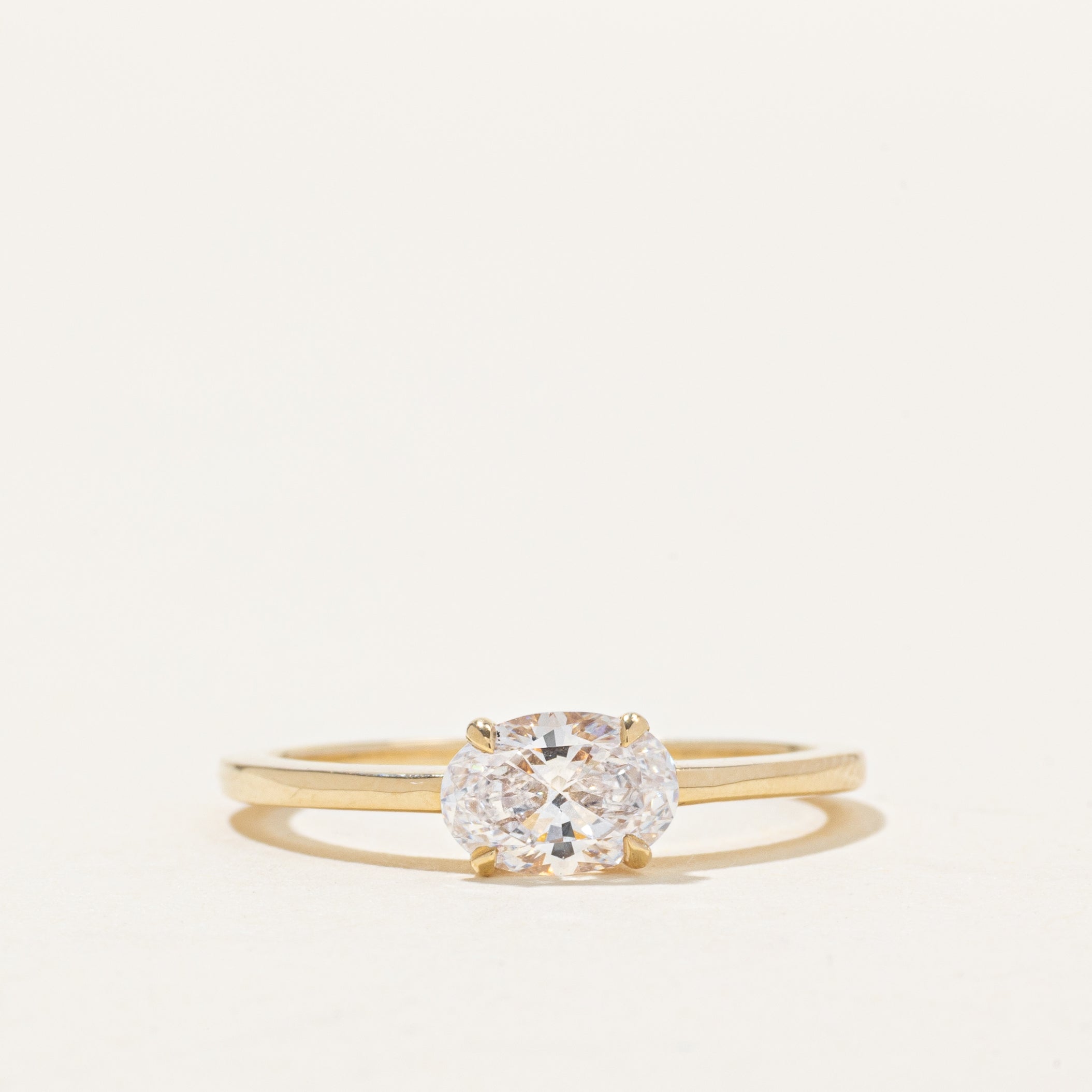 Bague de fiançailles « 100 façons » en diamant certifié GIA, sertie est-ouest | 0,75 ct | Taille 6,75