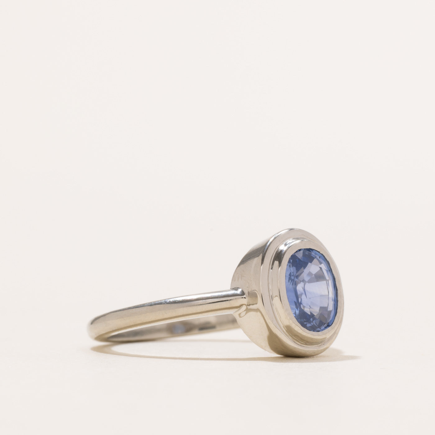 '100 Ways' 14k White Gold Oval Sapphire Ring | 1.32ct | SZ 6.75
