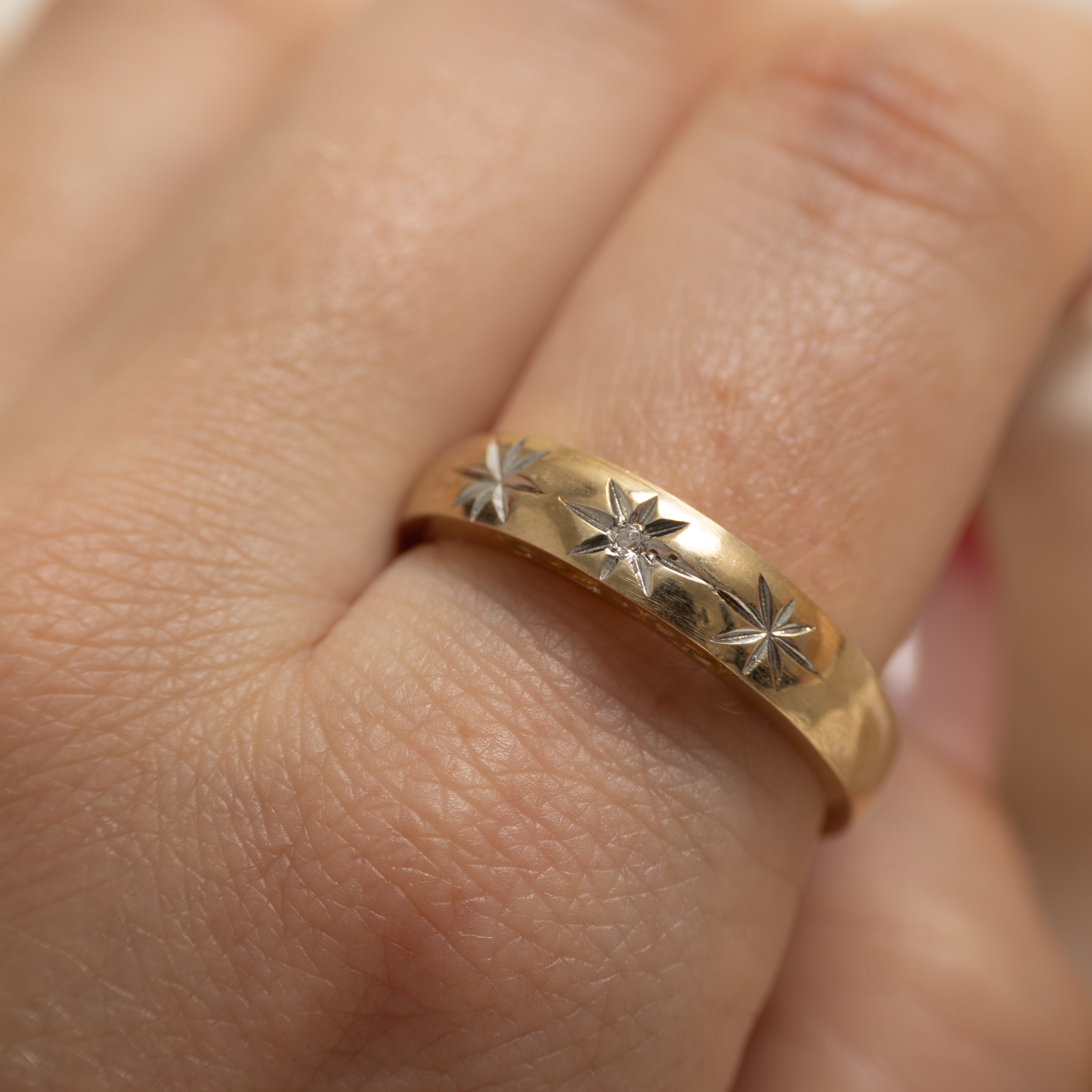 10k Star Set Diamond "I DO" Ring | SZ 11