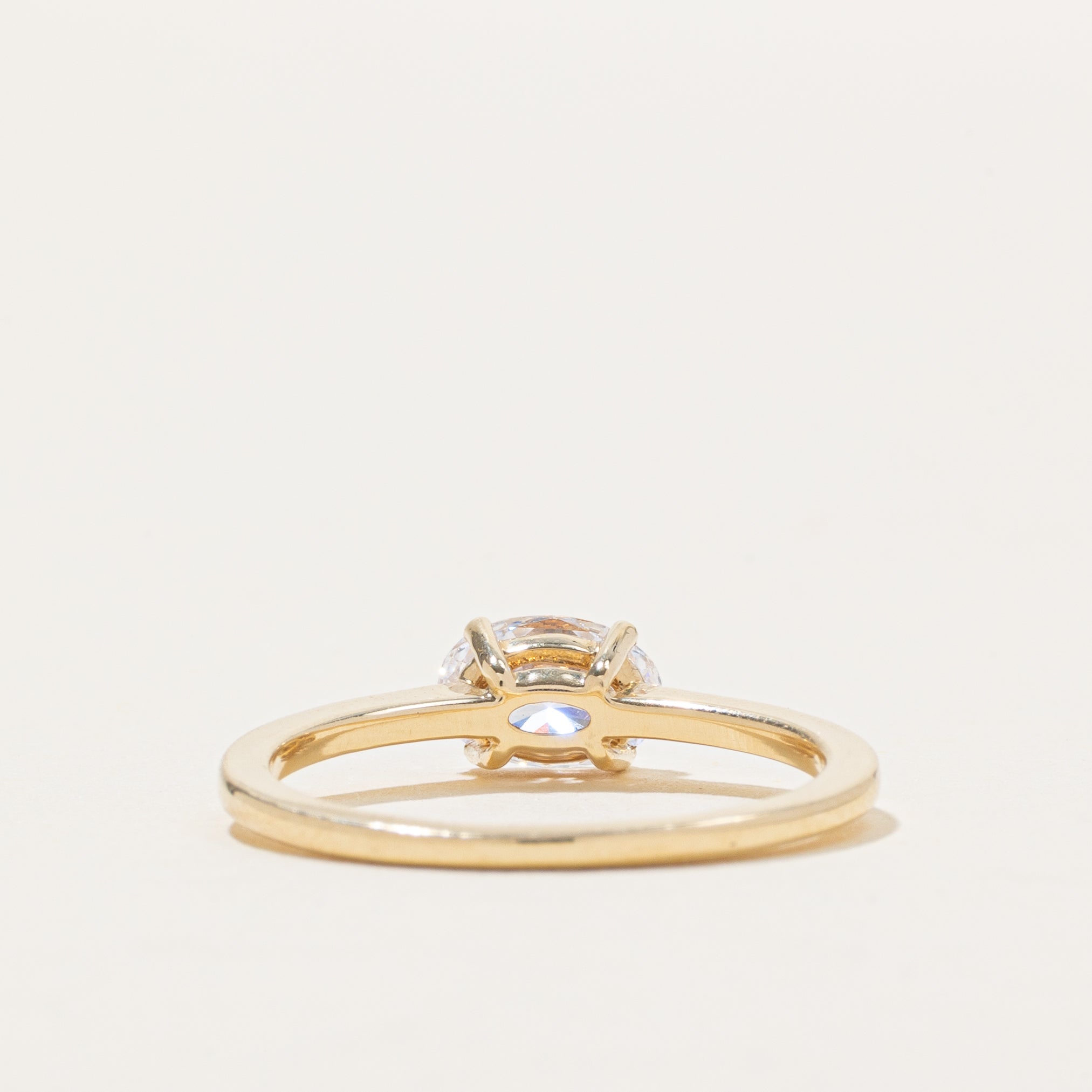 Bague de fiançailles « 100 façons » en diamant certifié GIA, sertie est-ouest | 0,75 ct | Taille 6,75
