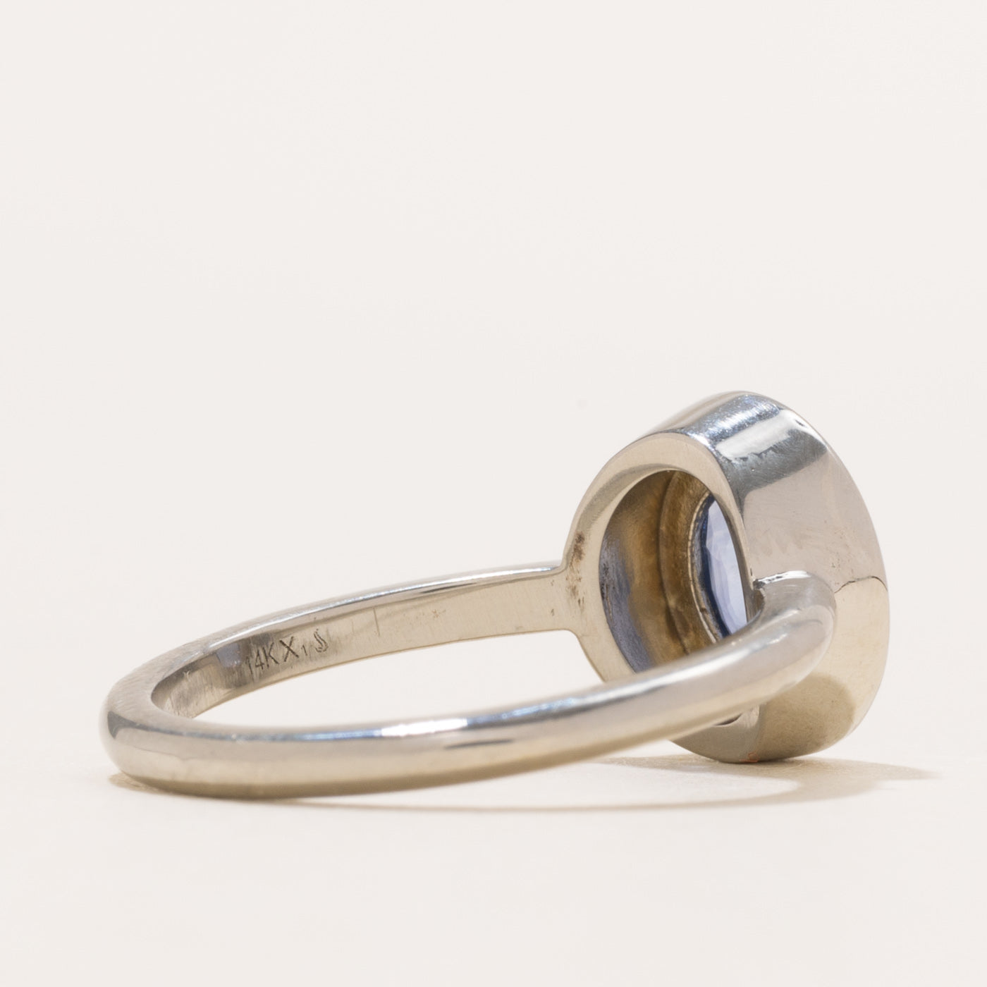 '100 Ways' 14k White Gold Oval Sapphire Ring | 1.32ct | SZ 6.75