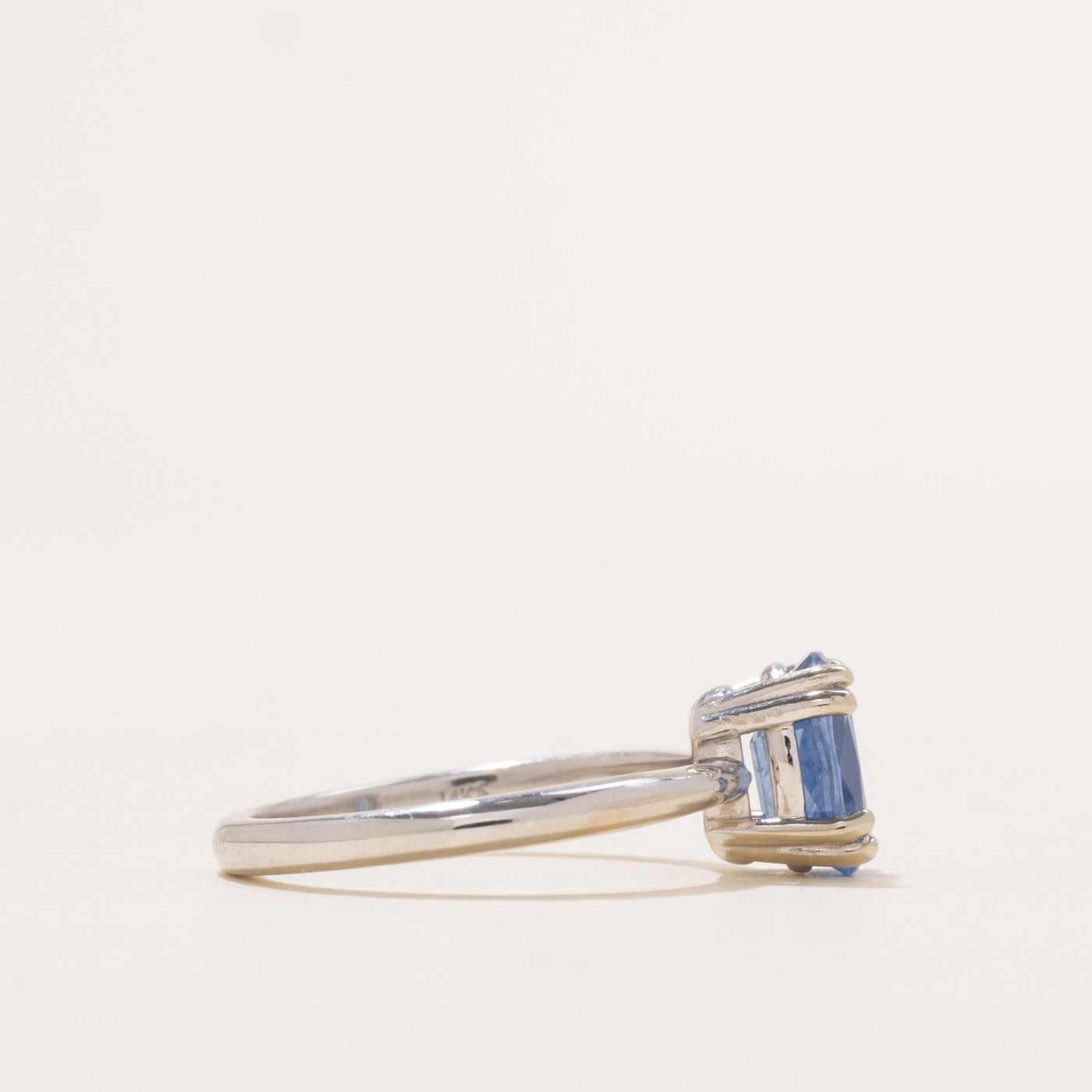 '100 Ways' 14k White Gold Oval Sapphire Ring | 1.86ct | SZ 6.5
