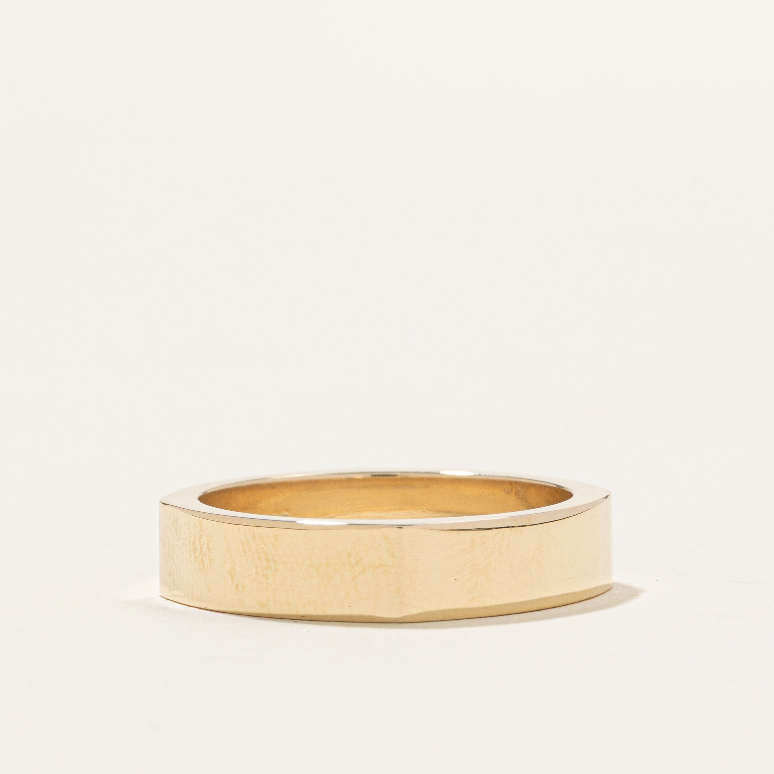100 Ways' 10k Squared Gold Band | 5.00mm | SZ 9.75