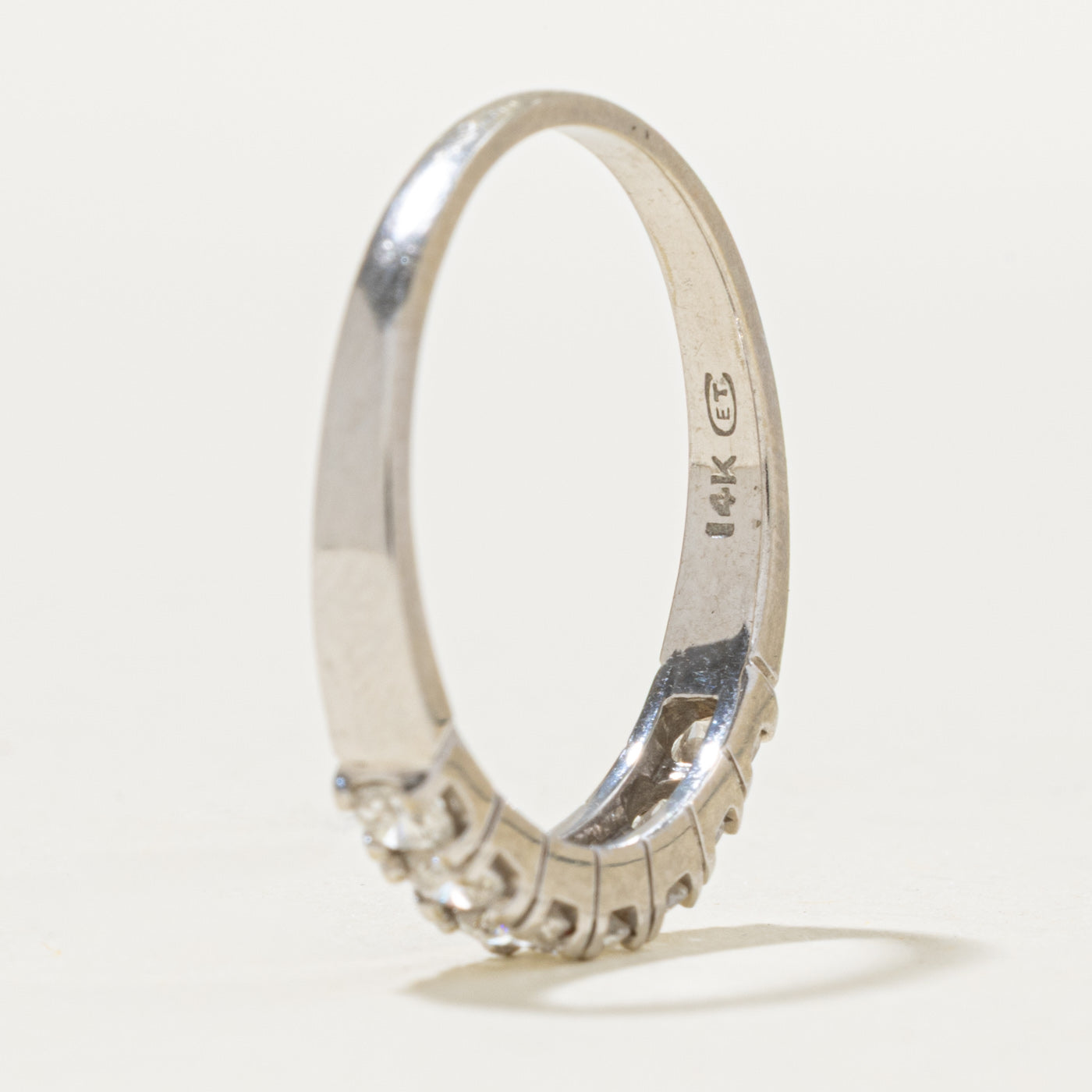 14k Semi Eternity Diamond Band | 0.68ctw | 1.95mm | SZ 9