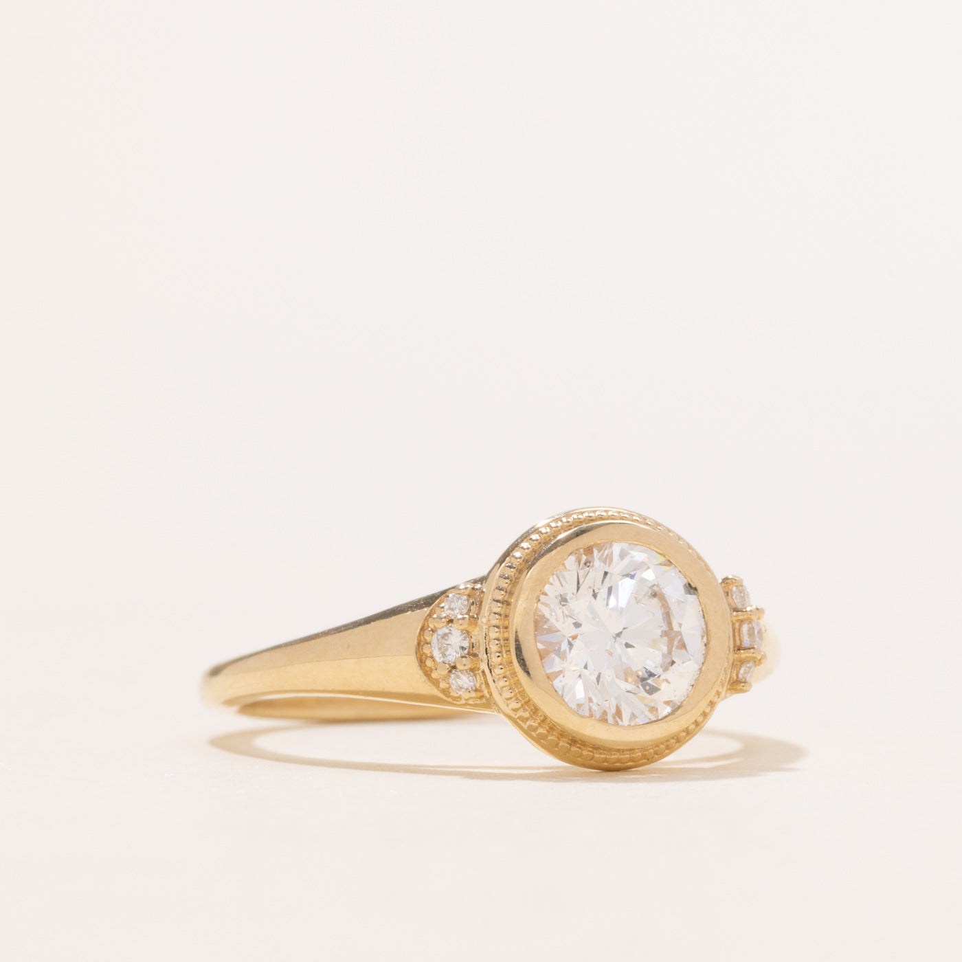 Bague en or jaune 14 carats sertie de diamants « 100 façons » avec accents | 1,05 ct au total | Taille 6,75