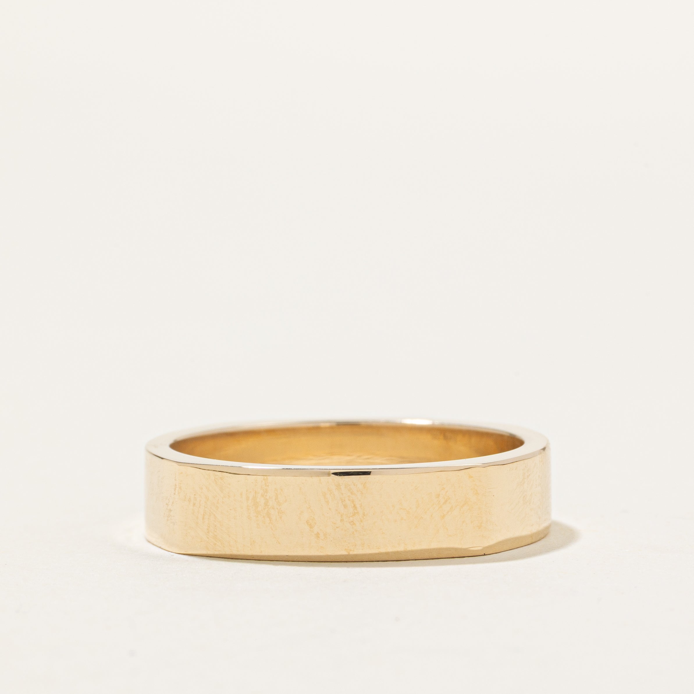 100 Ways' 10k Squared Gold Band | 5.00mm | SZ 9.75