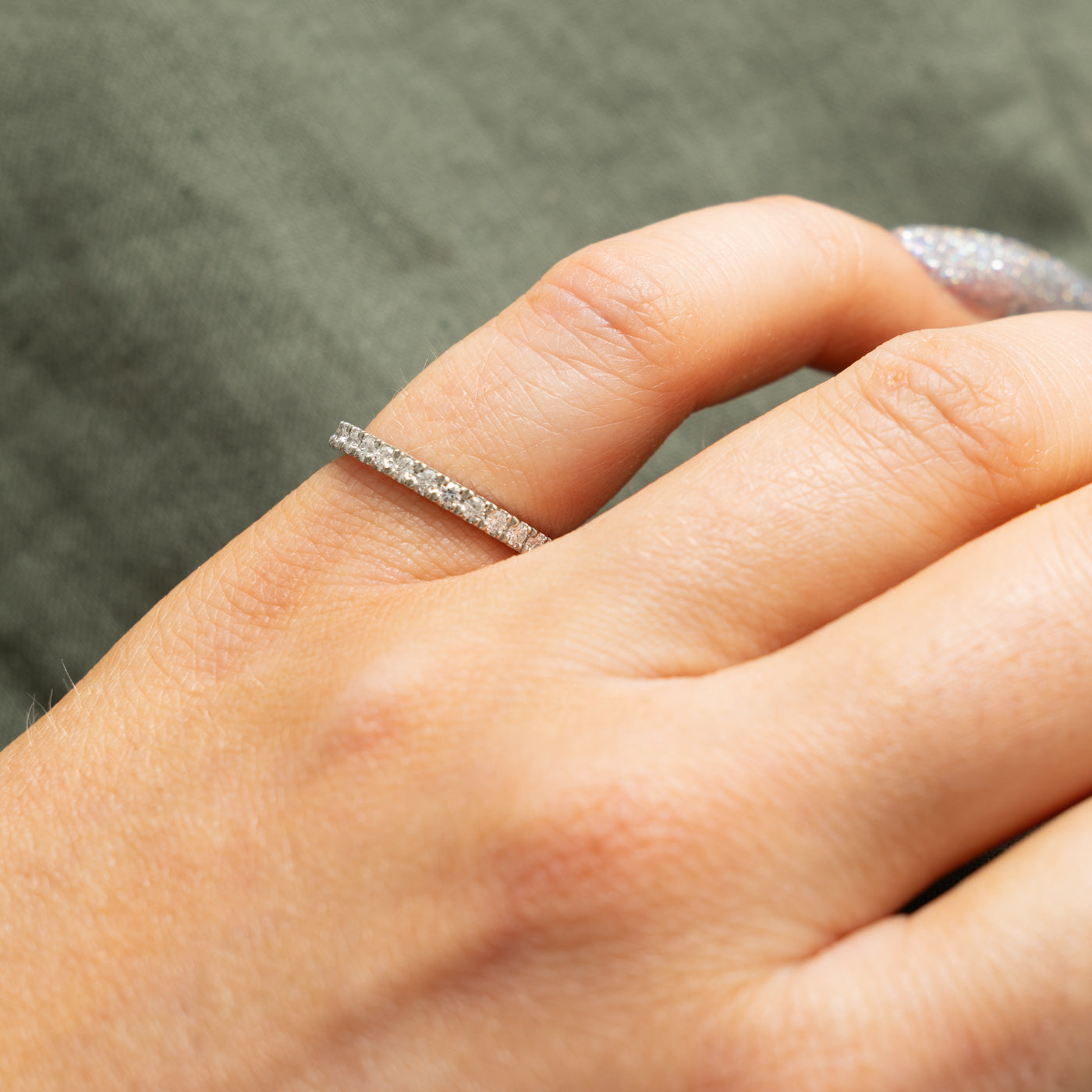 19k Eternity Diamond Band | 0.35ctw | 2.05mm | SZ 5