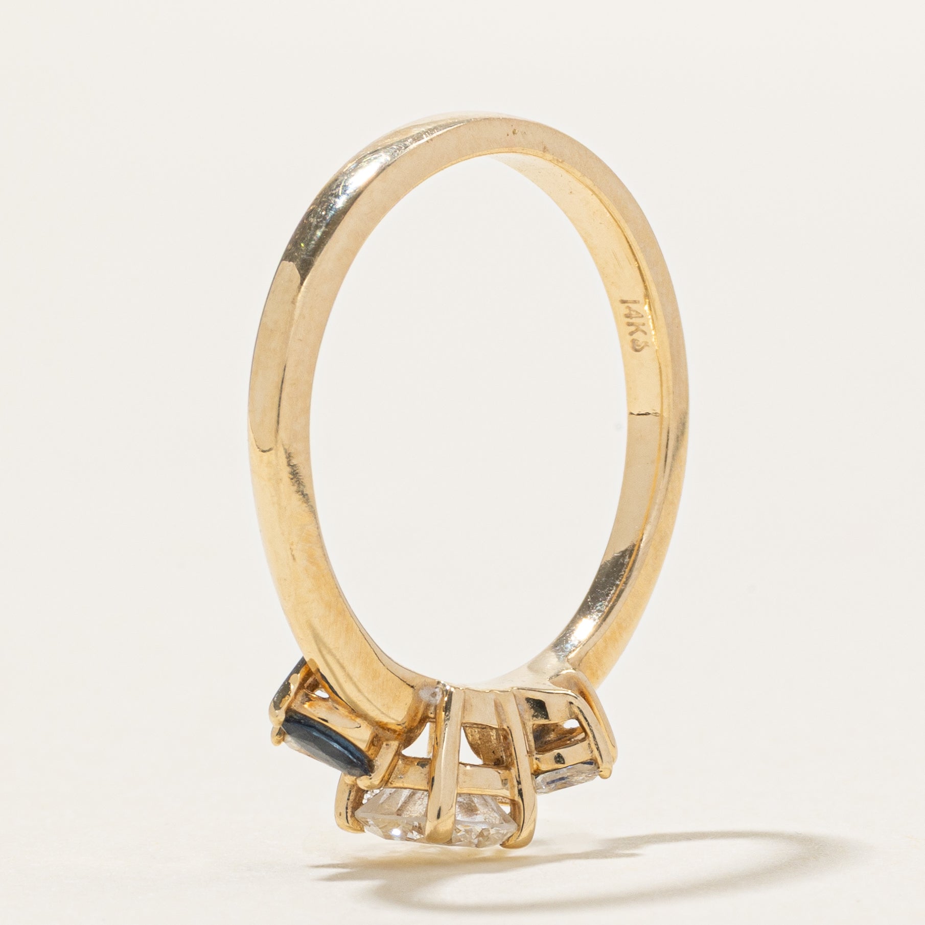 '100 Ways' Marquise Sapphire Accented Engagement Ring | SZ 7.25 |