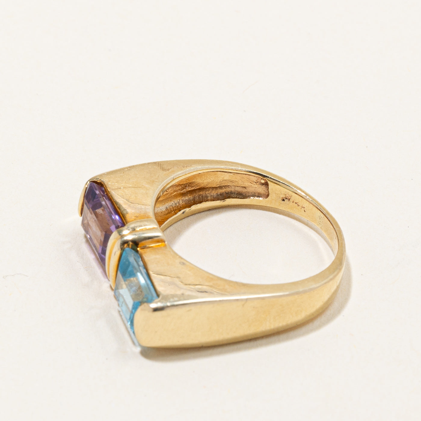 Topaz & Amethyst Cocktail Ring | 1.40ct, 1.00ct | SZ 8.25 |