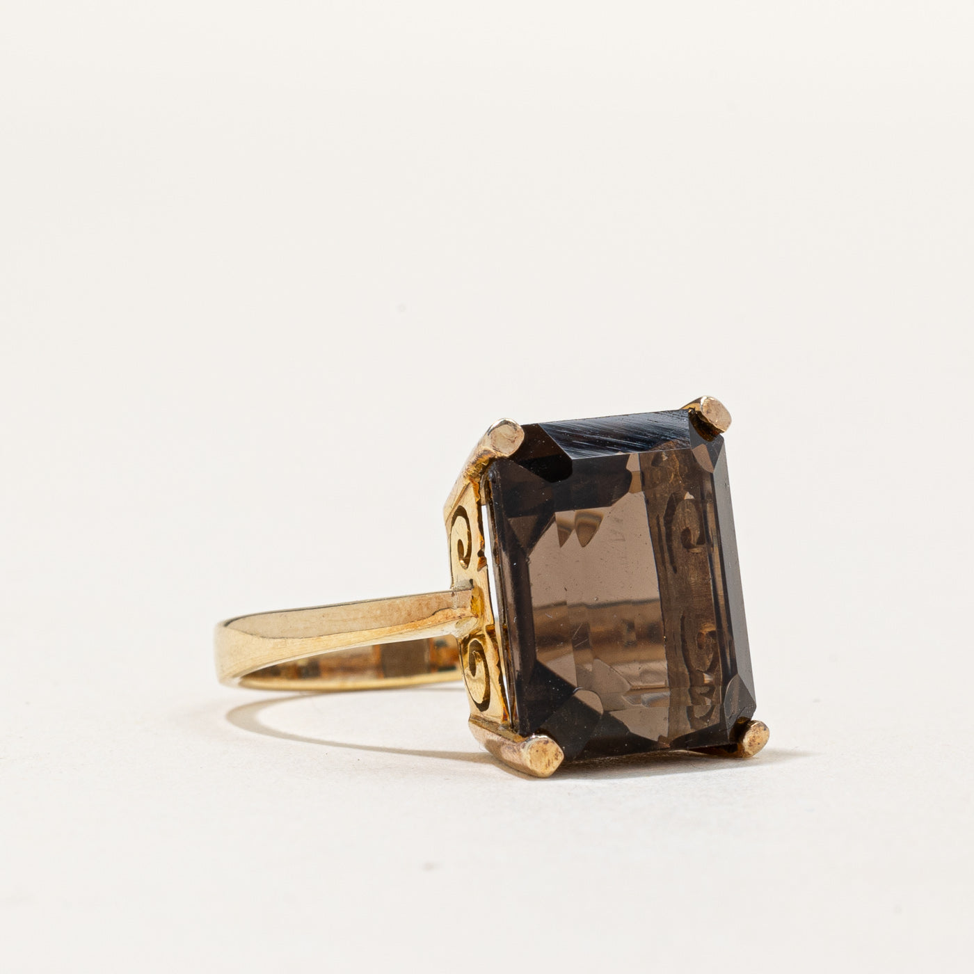 Smoky Quartz Cocktail Ring | 8.00ct | SZ 6.75 |