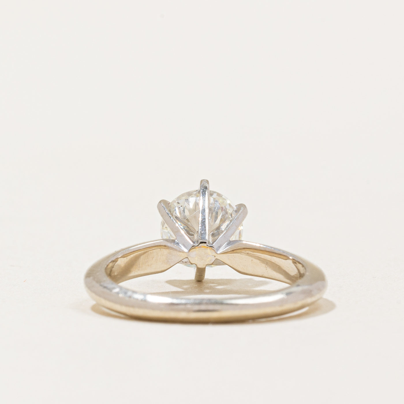 Bague de fiançailles solitaire en diamant à six griffes | 1,04 ct SI2 I | Taille 4,25 |