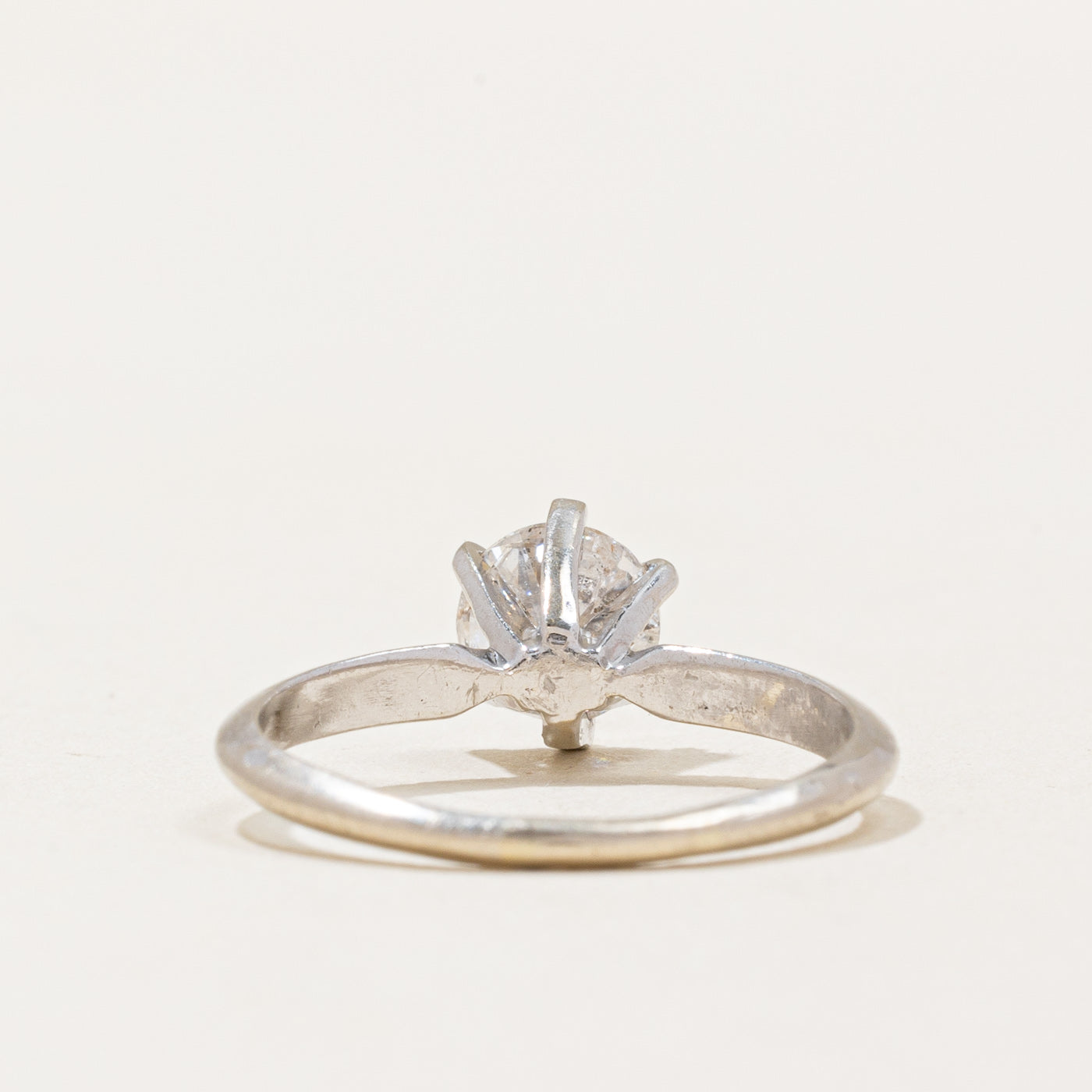 Six Prong Diamond Engagement Ring | 0.91ct I2 I | SZ 6.75 |