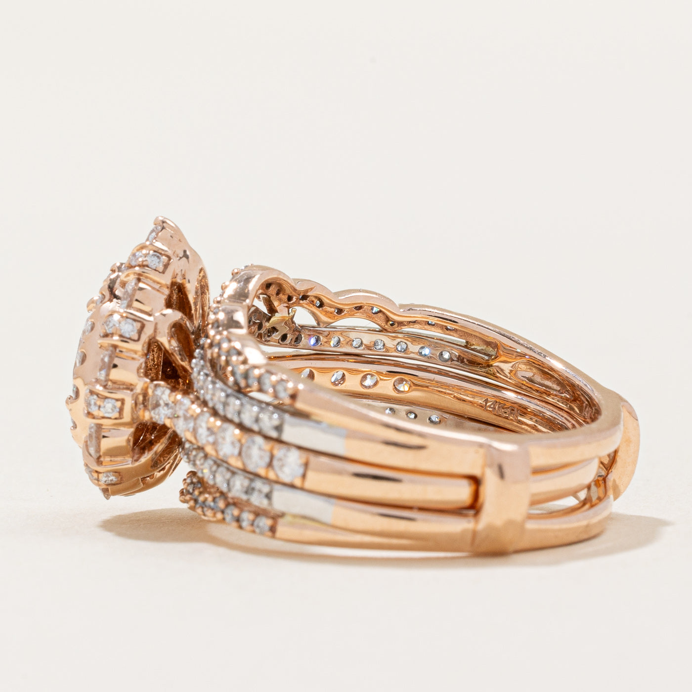 Bague sertie de diamants | 0,96 ct | Taille 6,25 |