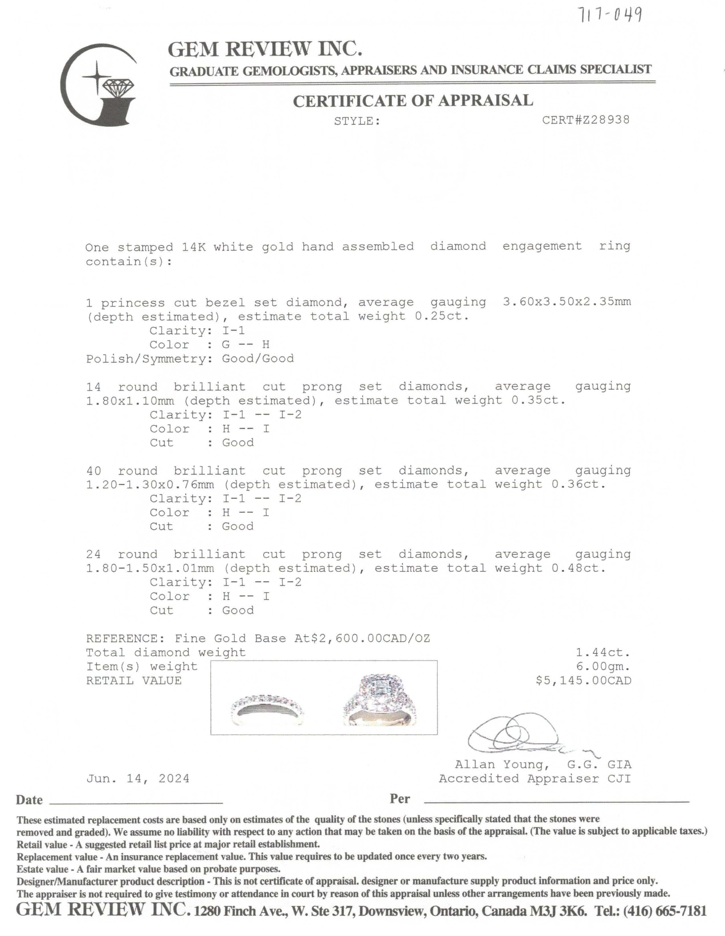 Alliance en diamants | 1,44 ct | Taille 5 |