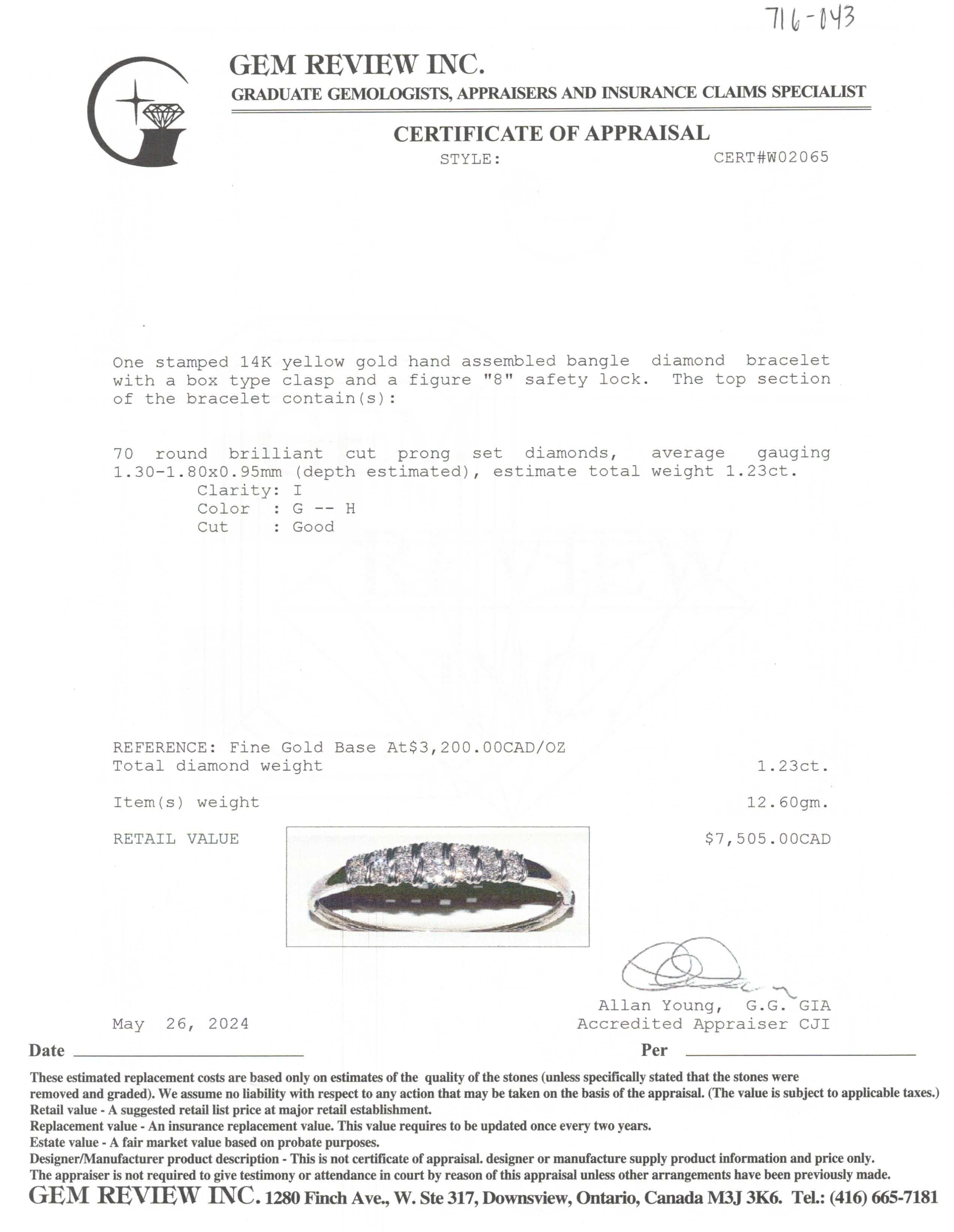 Diamond Bracelet | 1.23ctw | 7" |