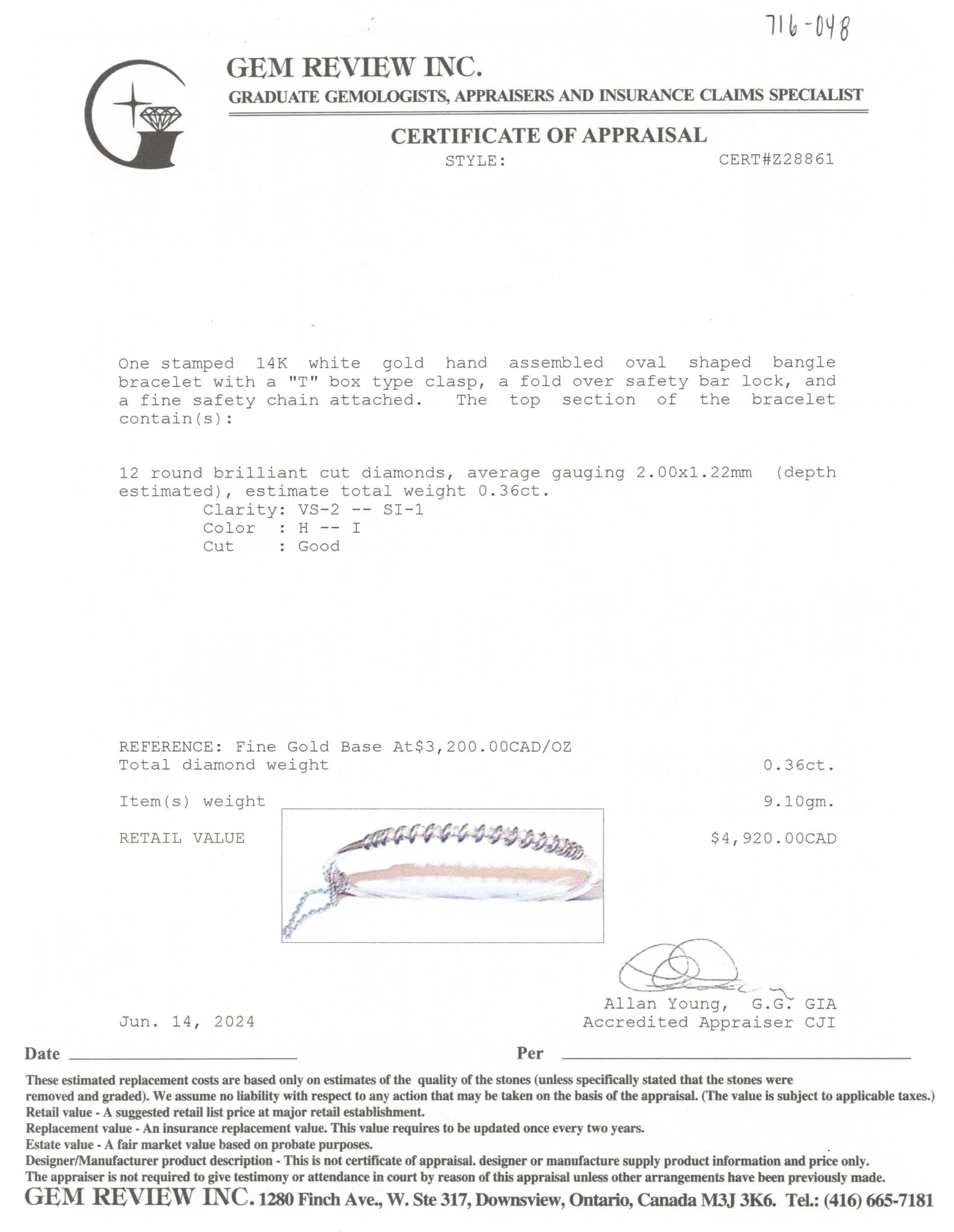 Diamond Bracelet | 0.36ctw | 7" |