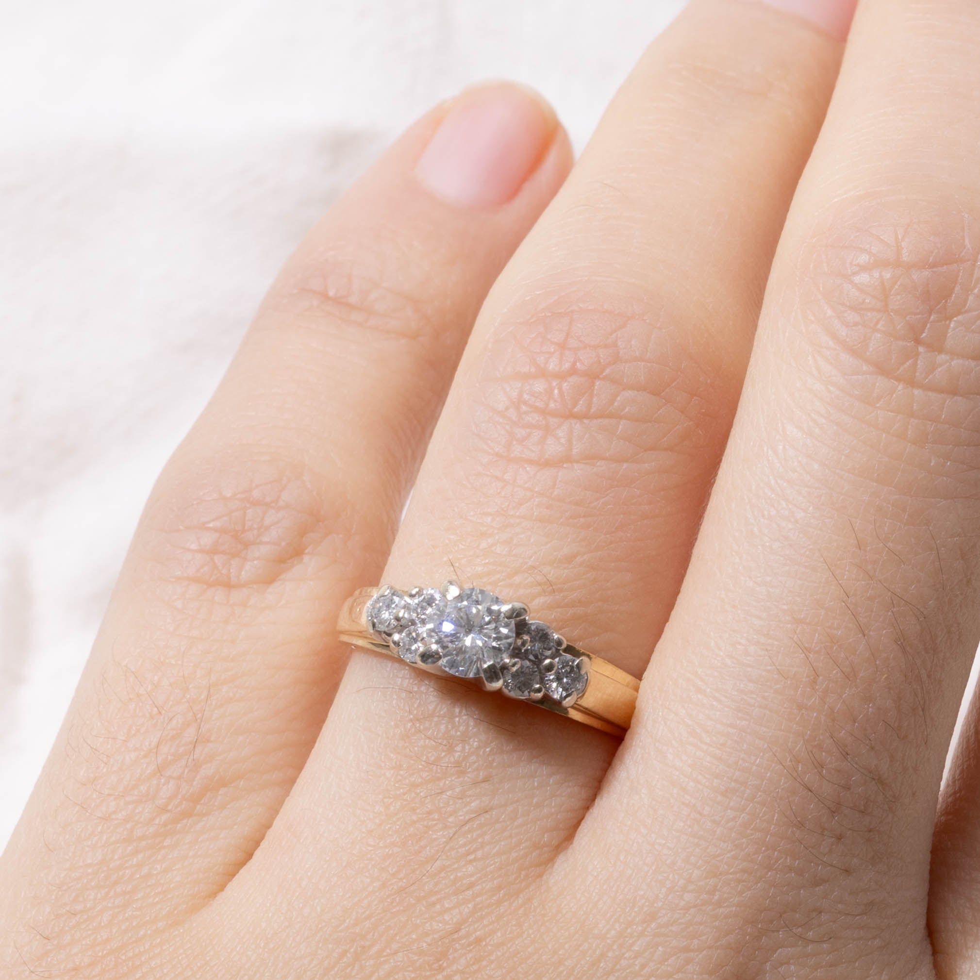 14k Diamond Accented Ring | 0.46ct I2 H/I, 0.30ctw | SZ 6