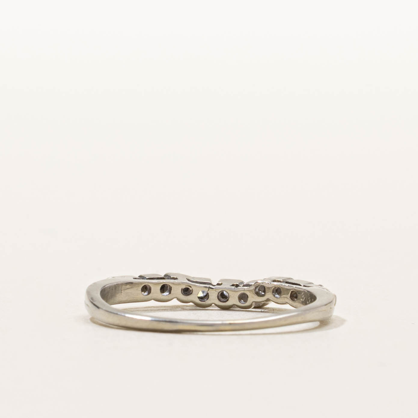 ‘Birks’ Semi Eternity Diamond Contour Ring | SZ 5.75