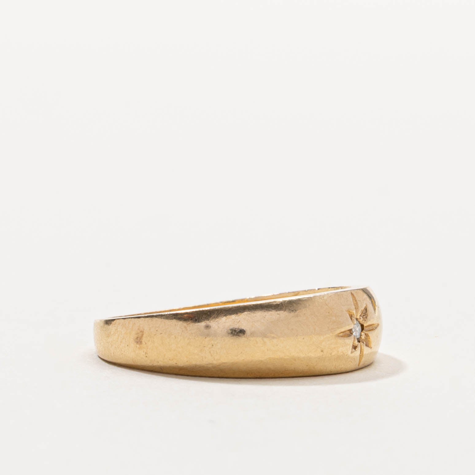 14k Star Set Diamond Band | SZ 7