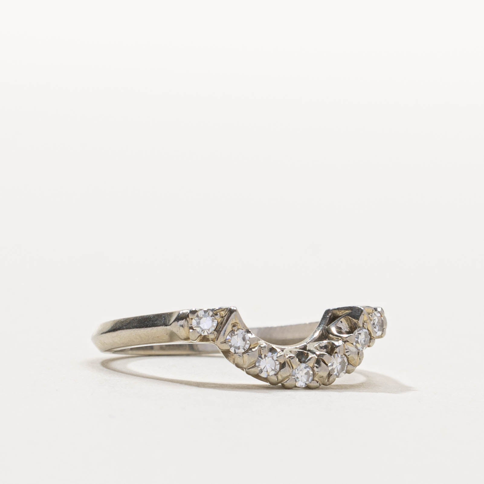 Vintage Canadian Diamond Contour Ring | SZ 6